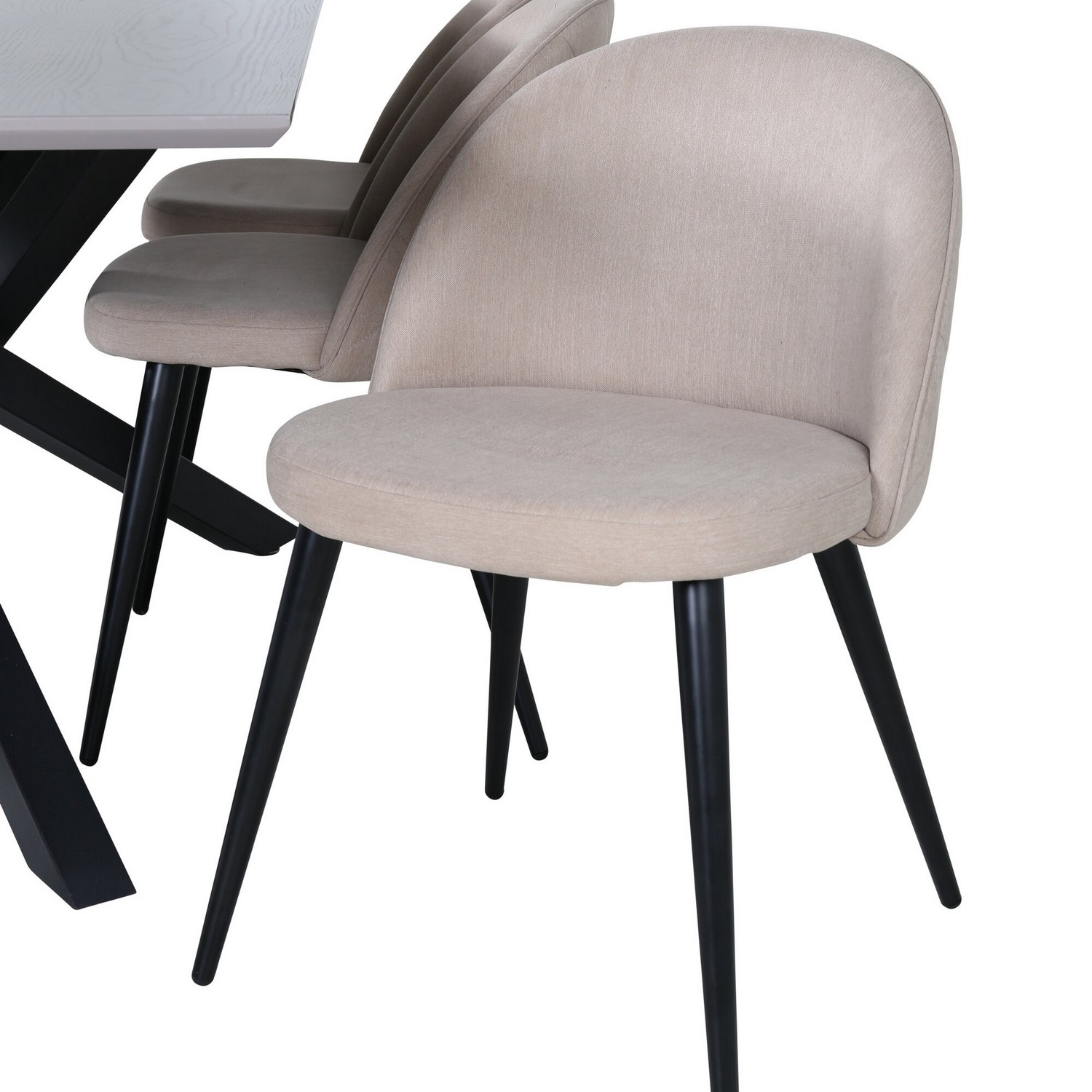 Spisegruppe Venture Home med Piata Spisebord og 6 Valentina Stitcthes Spisestoler
