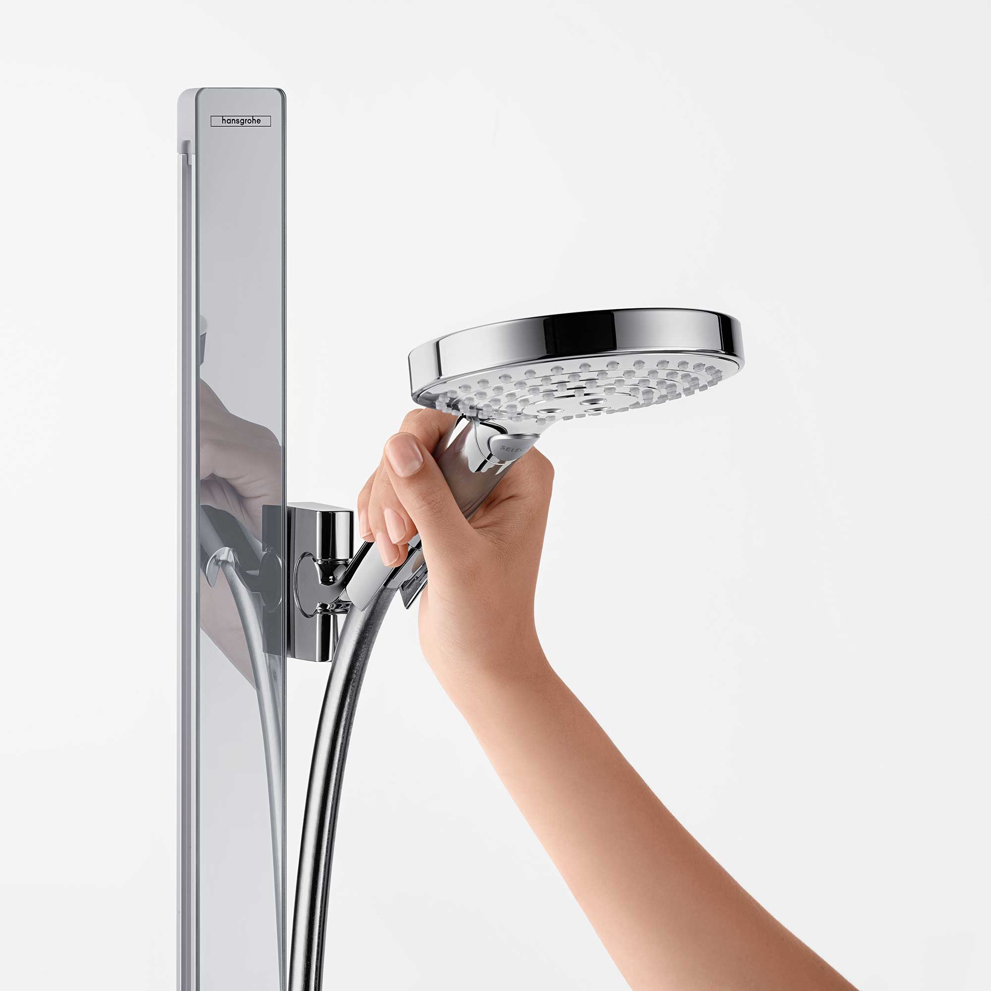 Raindance Select S Duschset 120 3jet med duschstång 150 cm o Krom, Uten EcoSmart