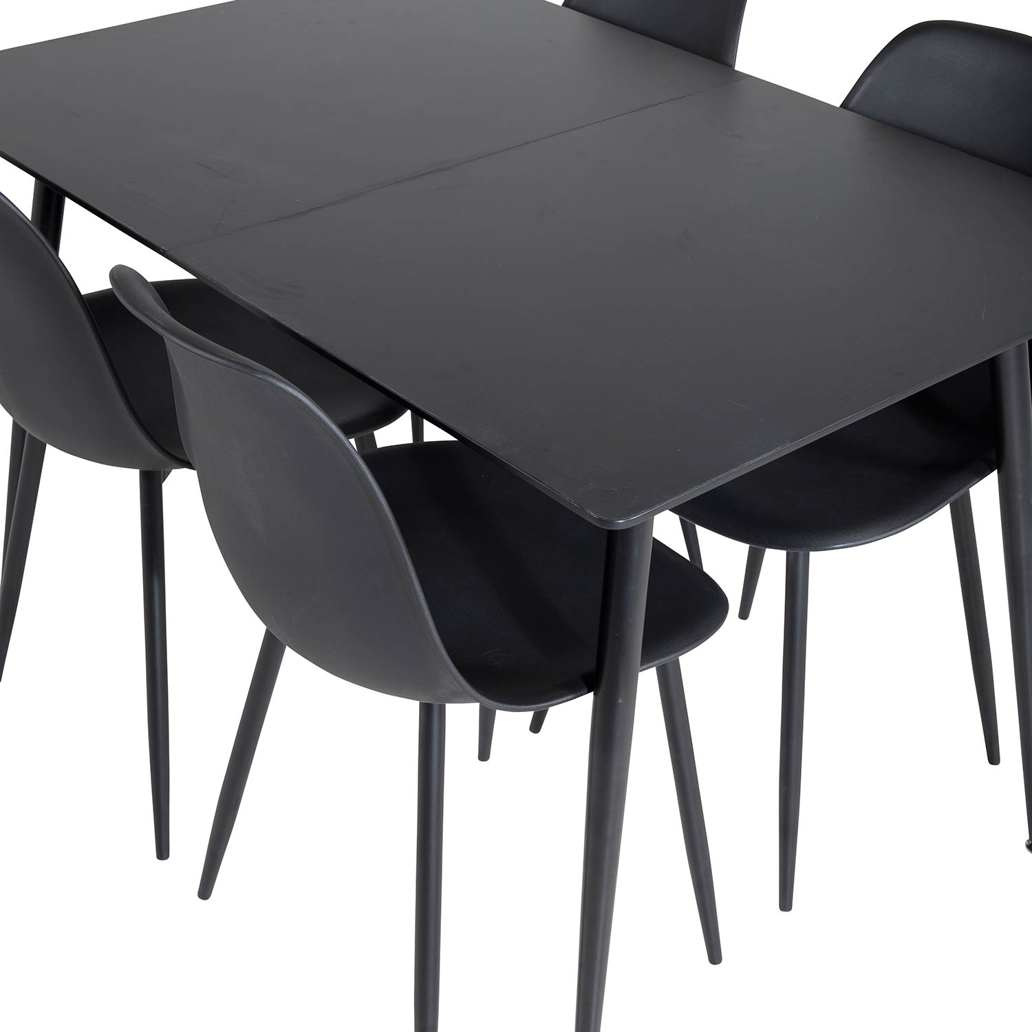 Spisegruppe Venture Home Silvia med Innleggsplate og 4 Pop Stoler