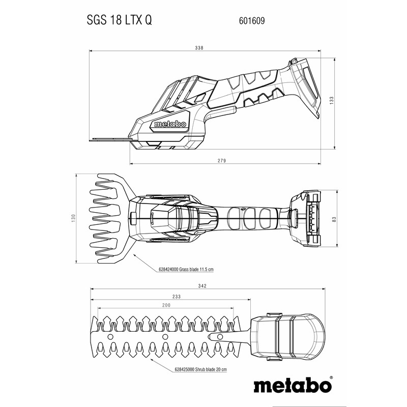 Busk og Gressaks Metabo SGS 18 LTX Q Uten Batteri