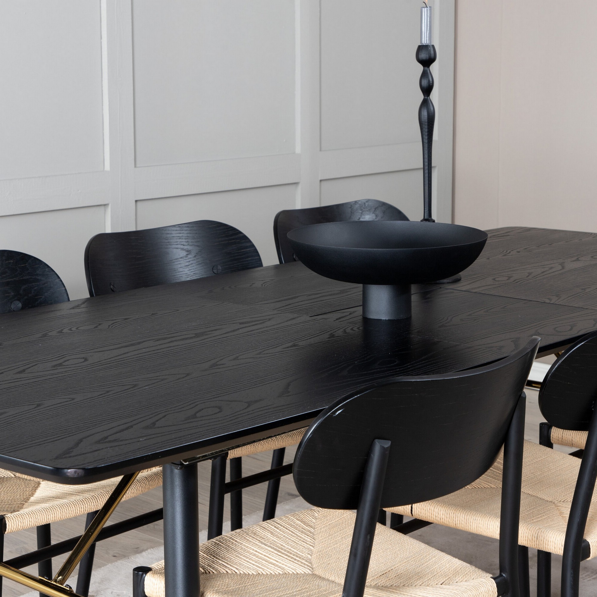 Spisegruppe Venture Home Gold med 6stk Polly Stoler