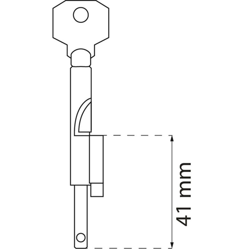 Sikkerhetslås/Detektivlås Habo KLZ 38