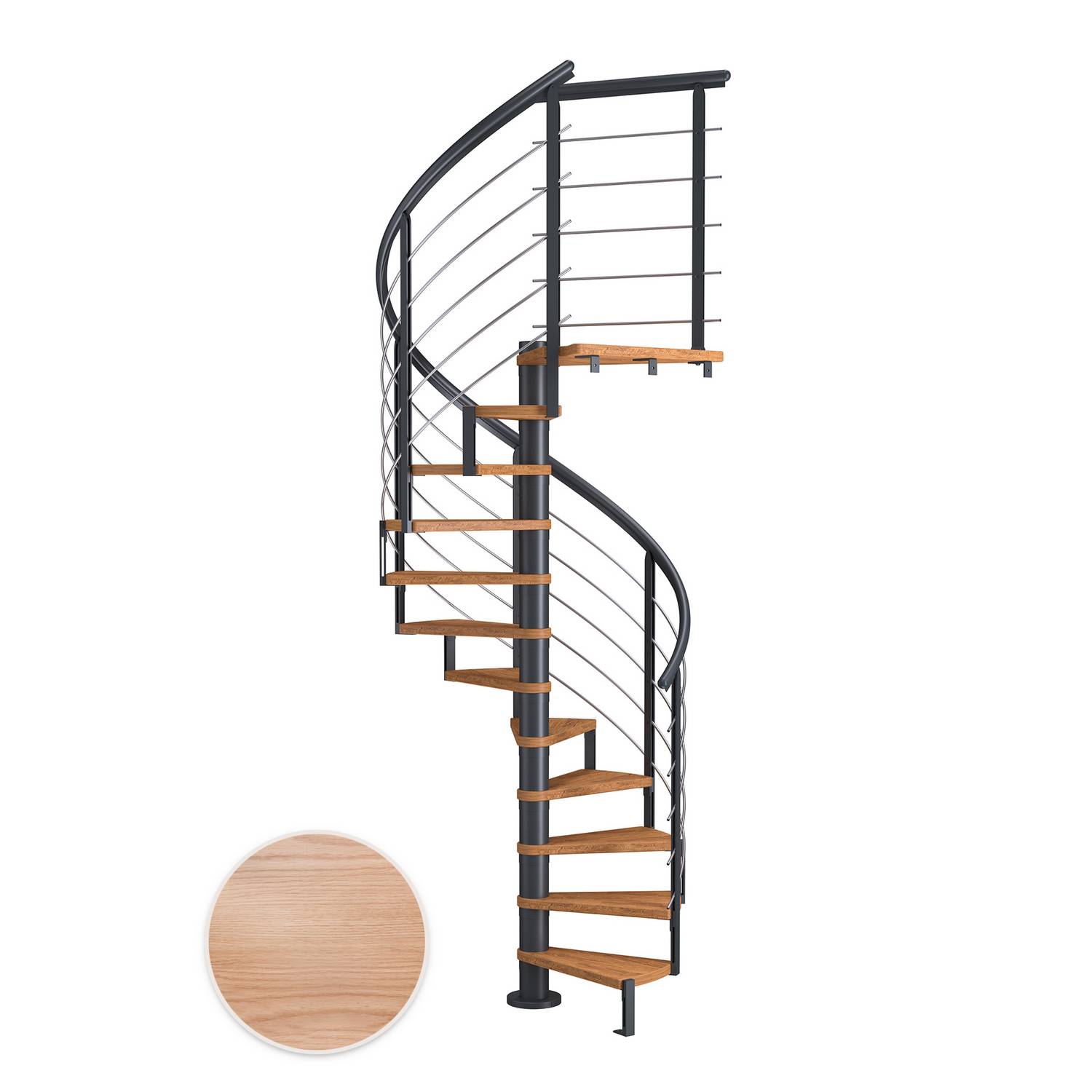 Spiraltrapp Dolle Montréal Eik Multiplex Design