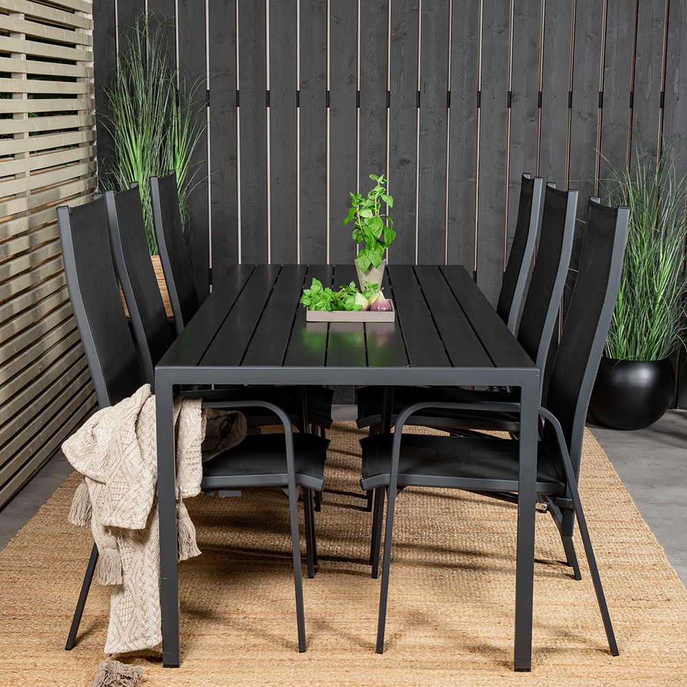 Spisegruppe Venture Home Break med 6 Copacabana Stoler