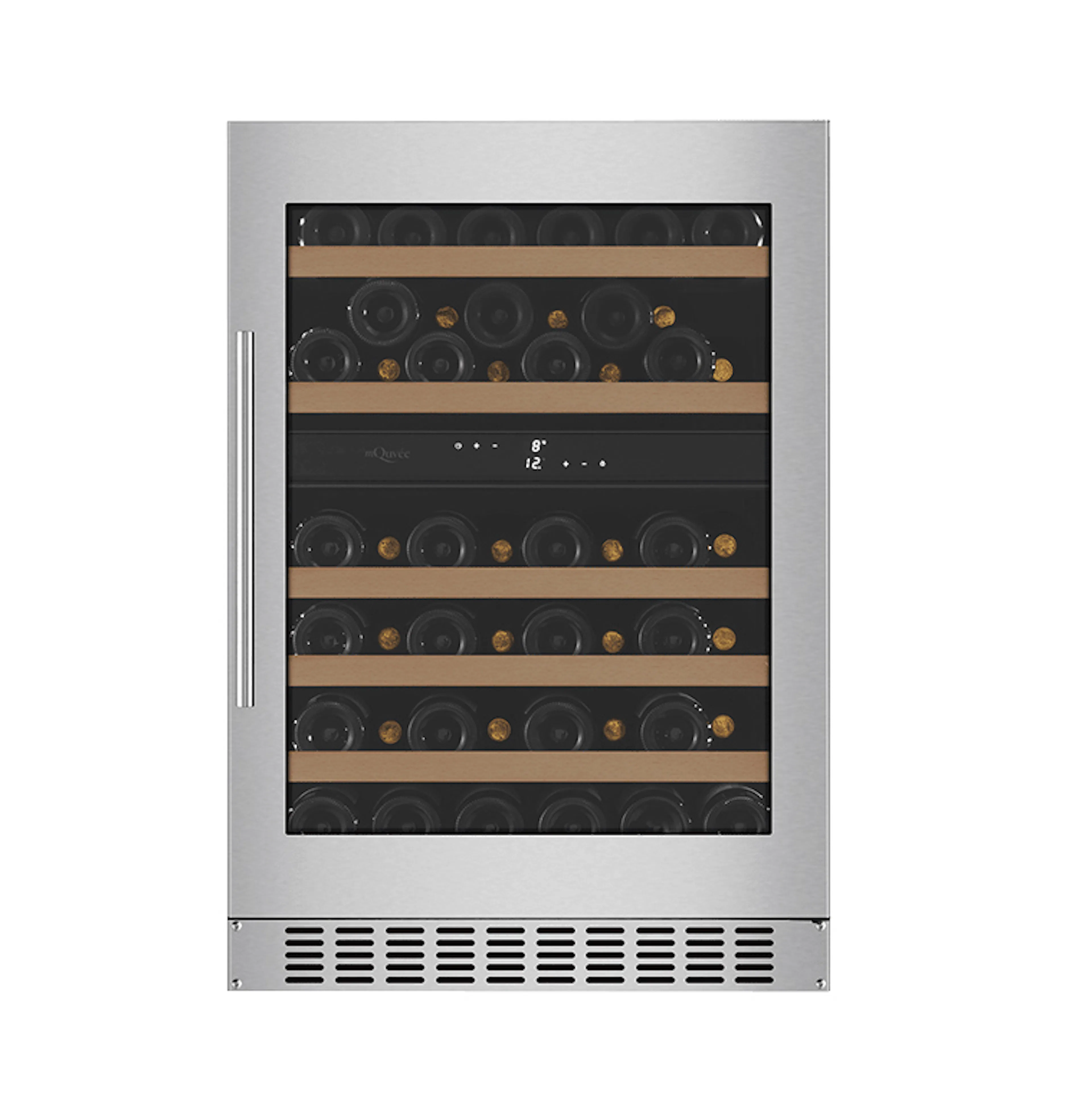 Vinskap mQuvén WineCave 780 60D Rustfritt Stål WCD60S-780