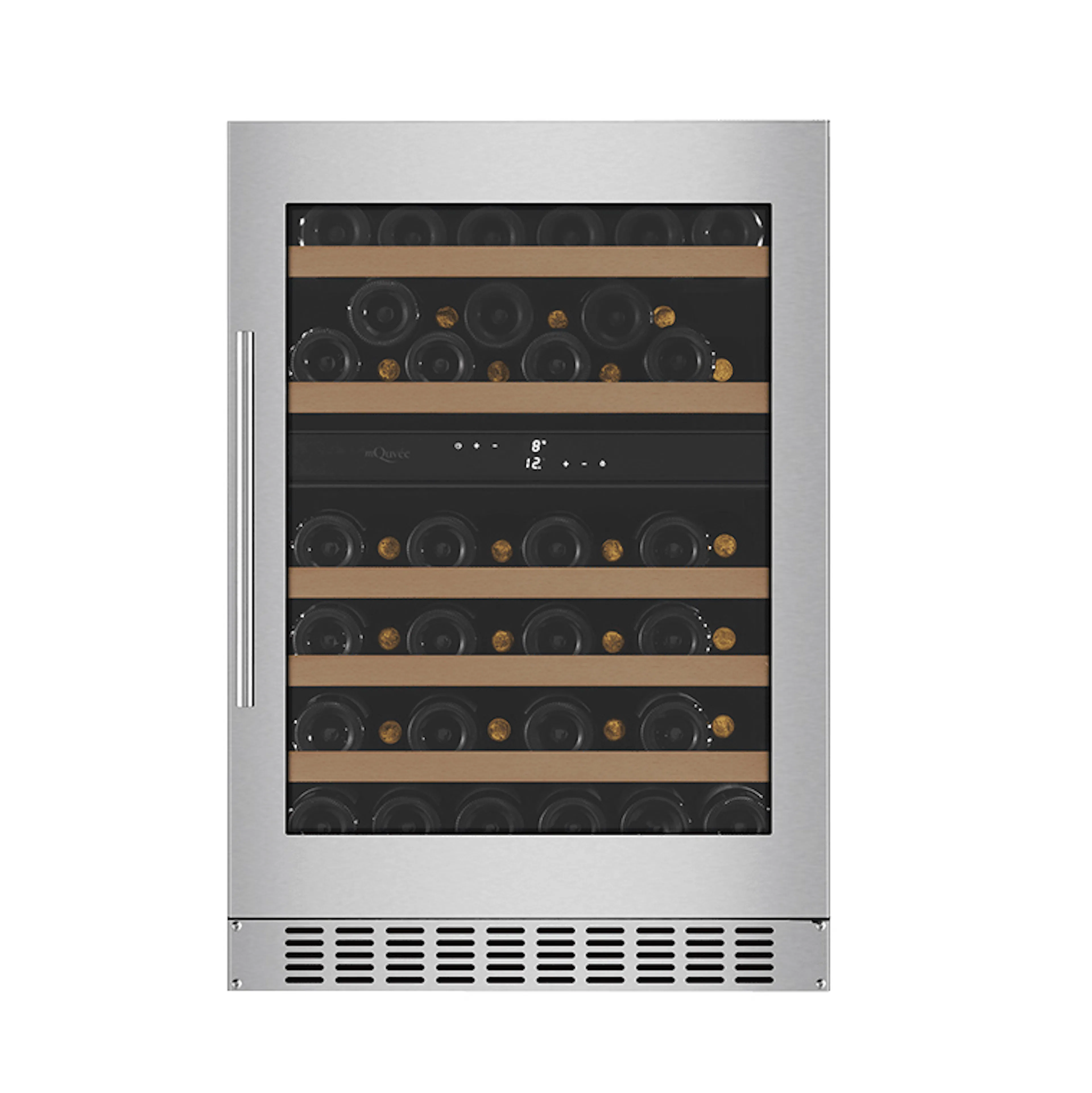 Vinskap mQuvén WineCave 780 60D Rustfritt Stål WCD60S-780