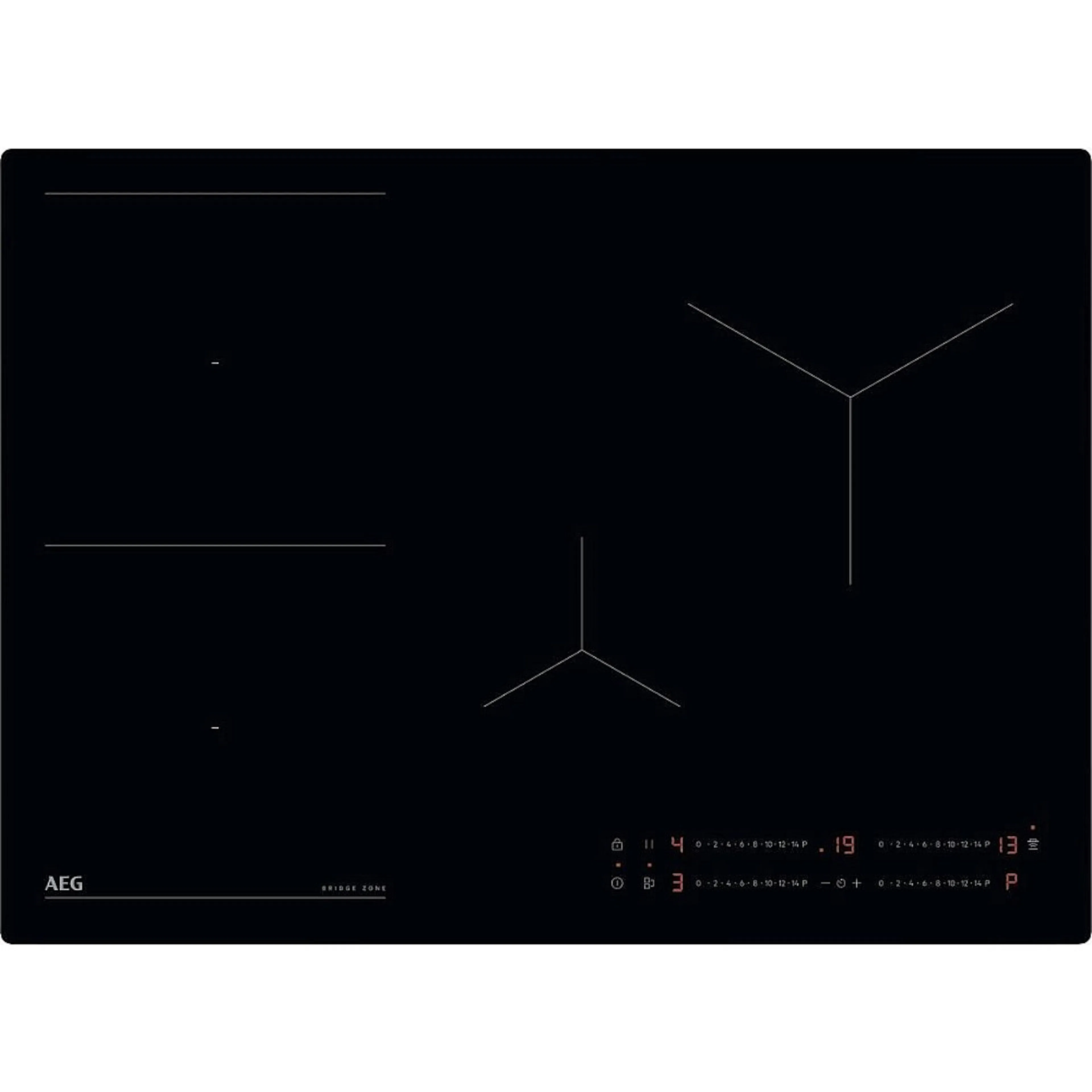 Induksjonstopp AEG TO74IB00IB 6000 Bridge Med Automatisk Justering Av Vifte