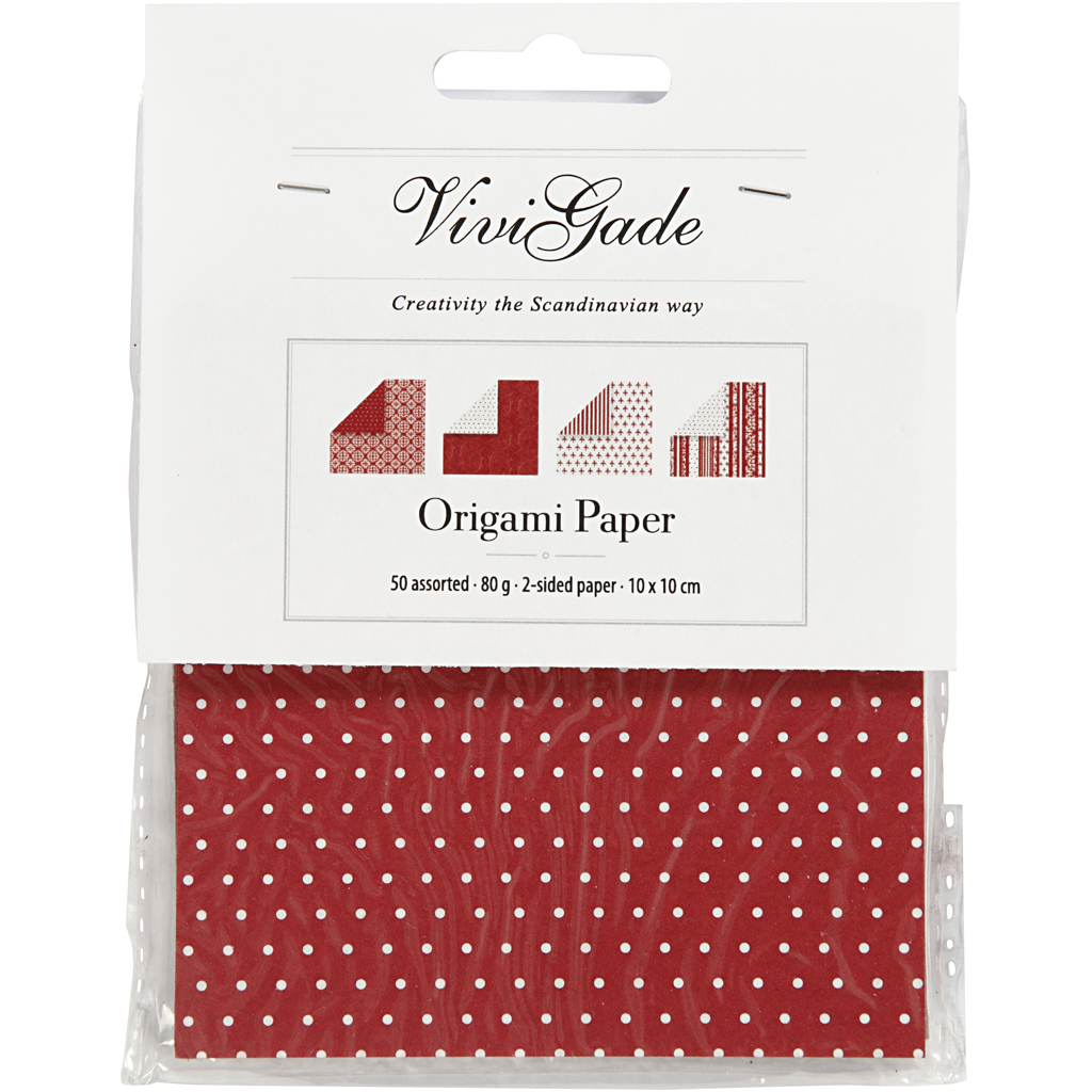 Origamipapir Creativ Company 80 g 50 Mix Ark/1 Pk