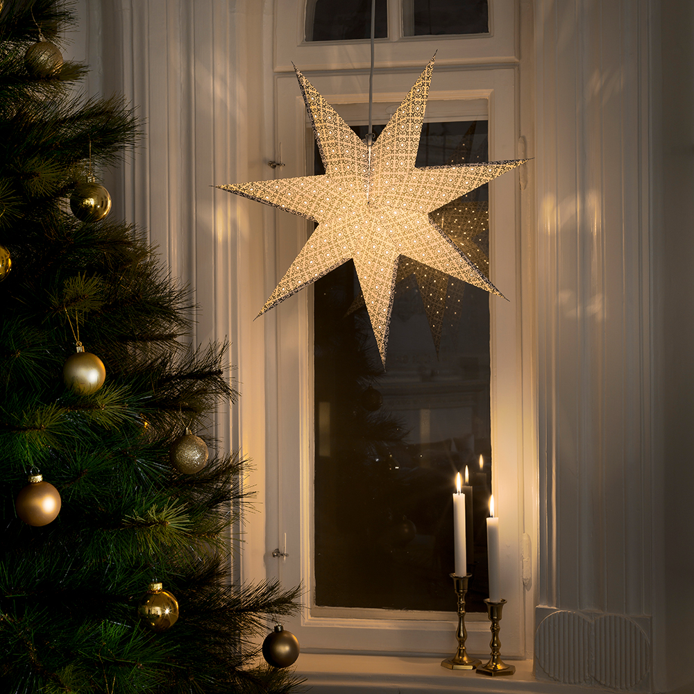 Adventsstjerne Gnosjö Konstsmide Hengende Mønstret