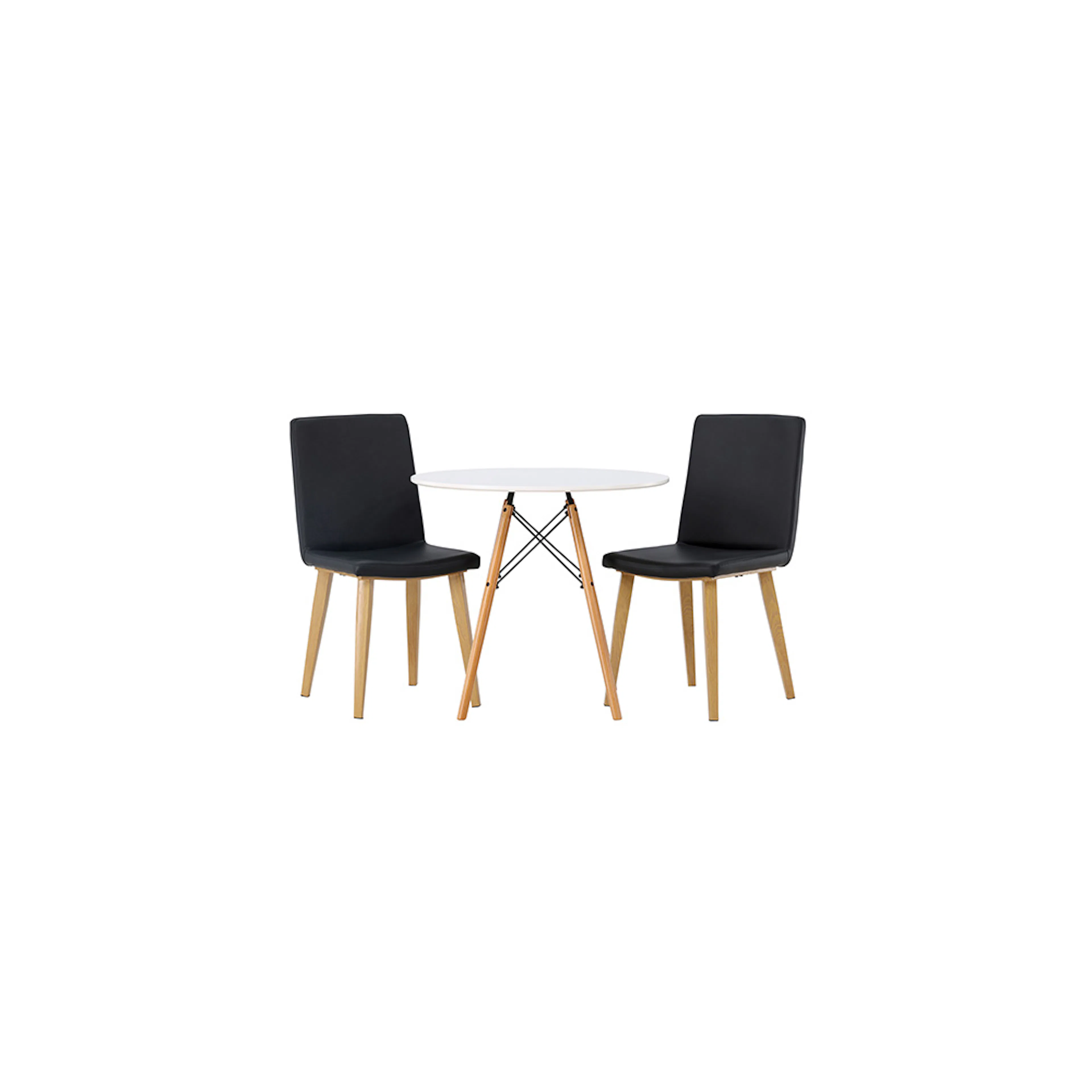 Spisegruppe Venture Home Danburi Ø60 cm med 2 stk Today Stoler
