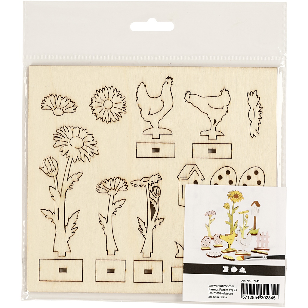 Figurer Creativ Company Sett-I-Sammen-Selv Trefigurer 1 Pk