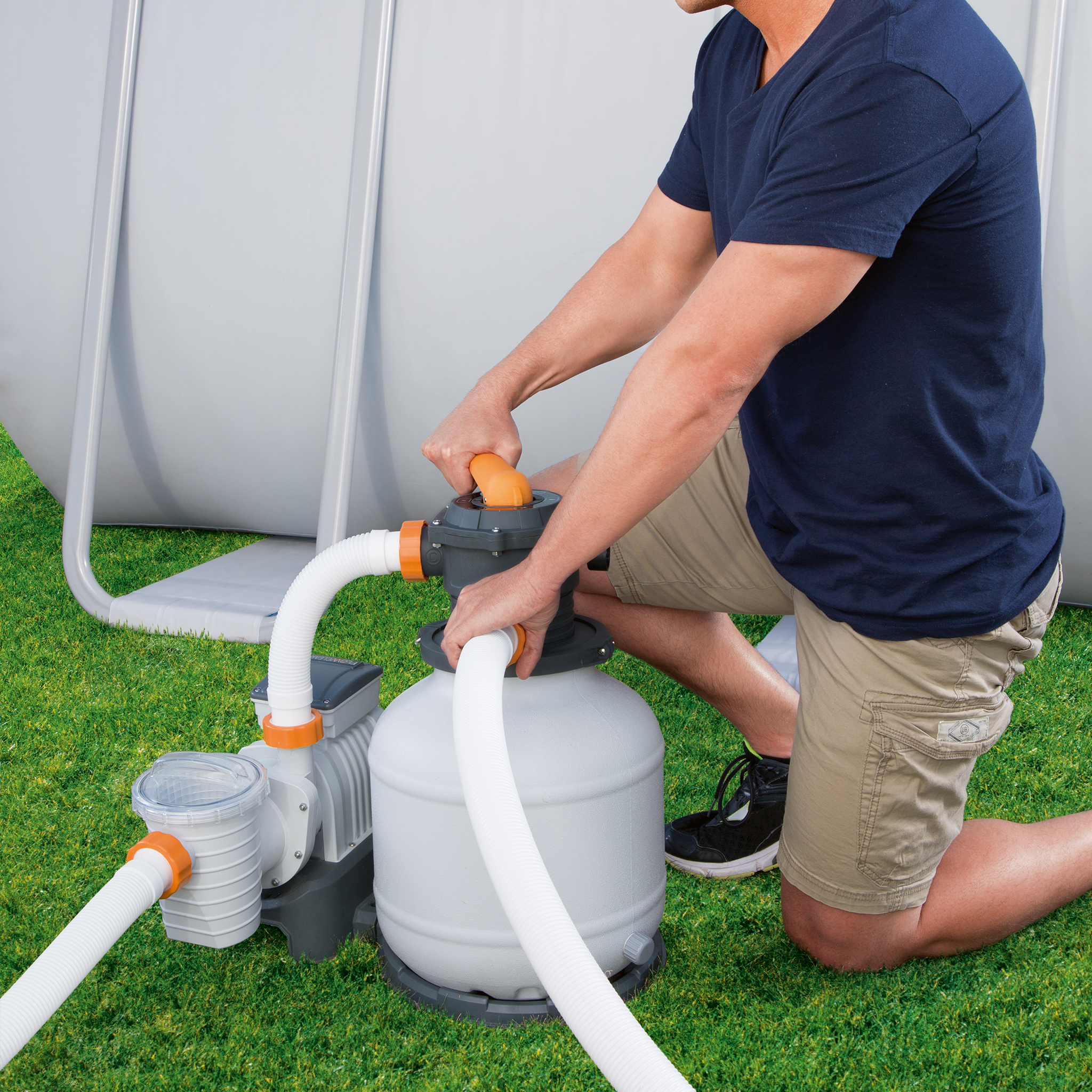 Sandfilterpumpe Bestway Flowclear til Overflatebasseng 1100-54500 Liter