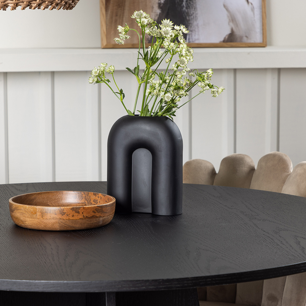 Spisegruppe Venture Home Bootcut Ø110 cm med 4 Limhamn Light Stoler