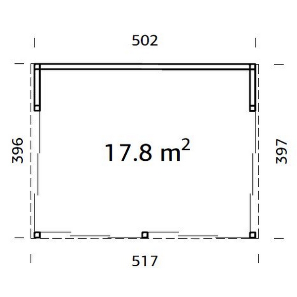 Hagestue Palmako Nova 17,8 m2