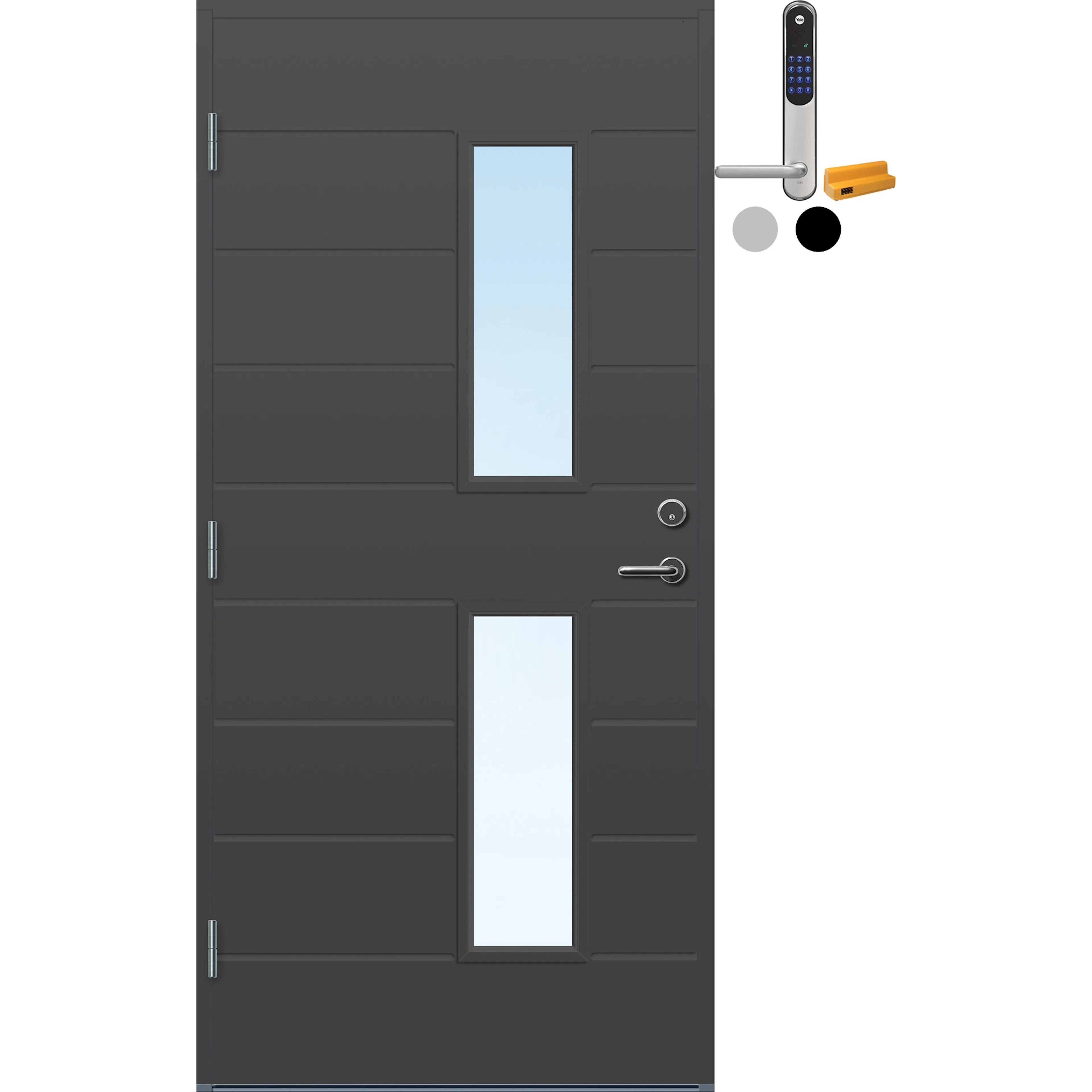 Ytterdør Bygg1 Ski med Yale Doorman Classic Home