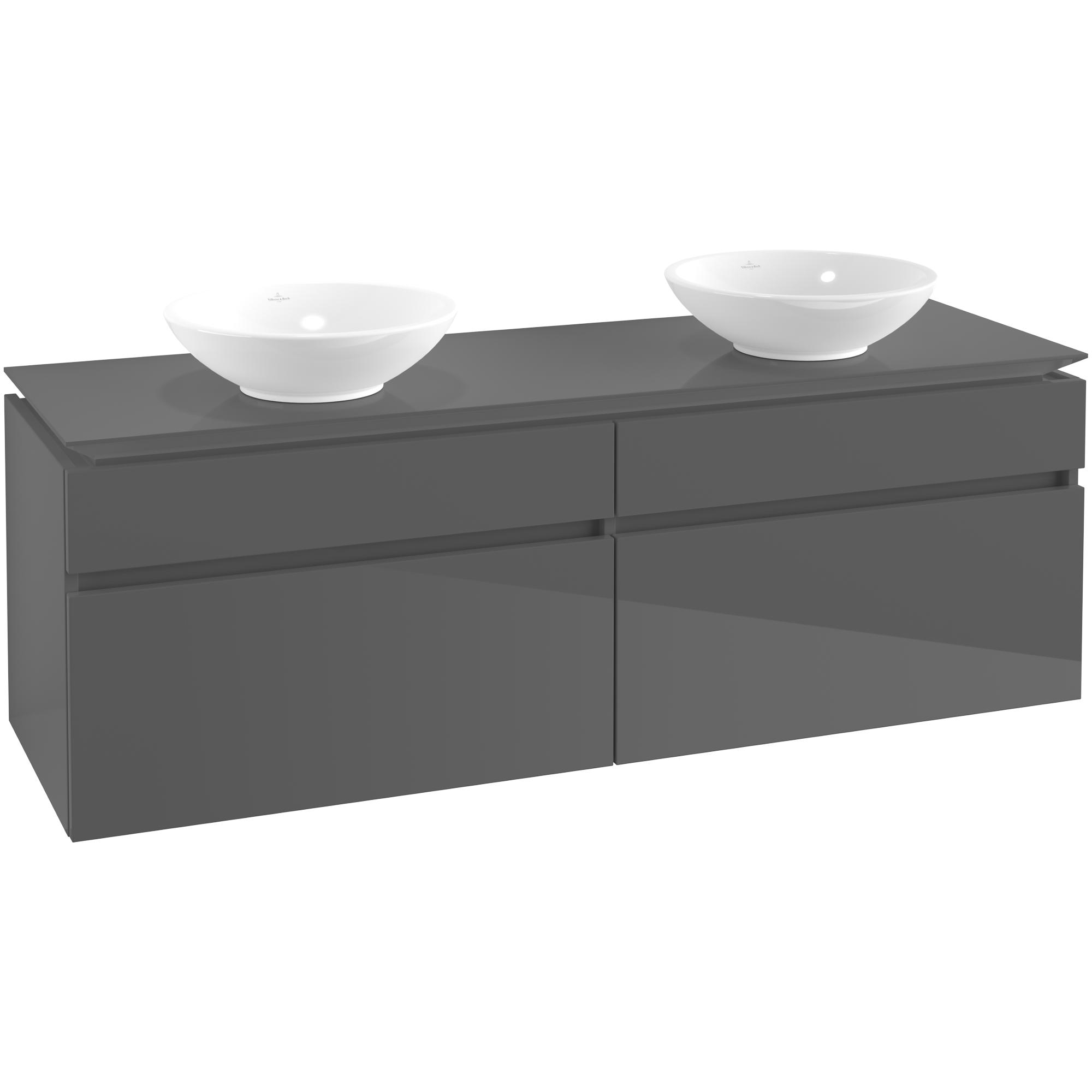 Tvättställsskåp Villeroy & Boch Legato 1600 med 4 Lådor för Två Ytmonterade Tvättställ från Övriga V&B Serier