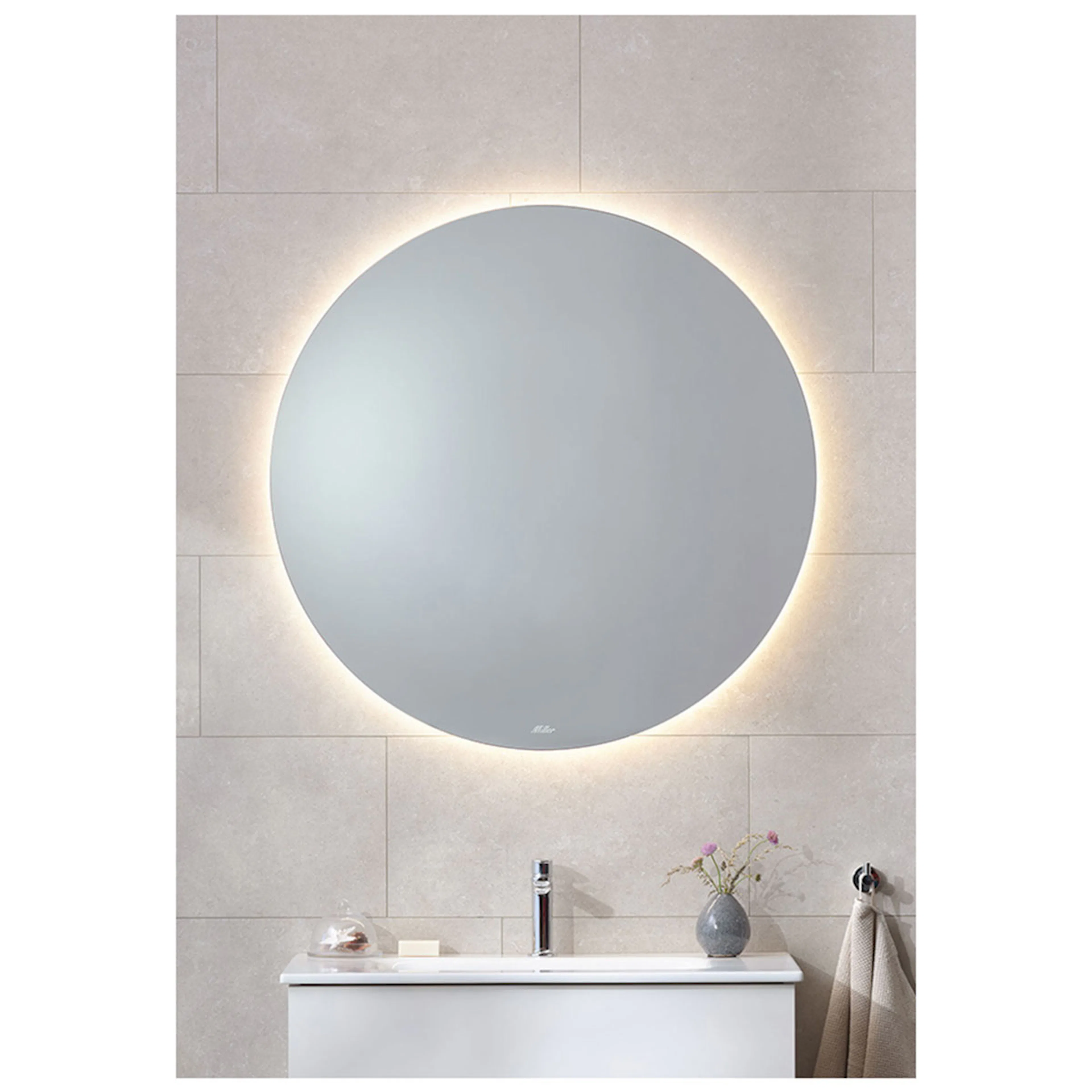 Badrumsspegel Miller Badrum Ambient Touch Rund
