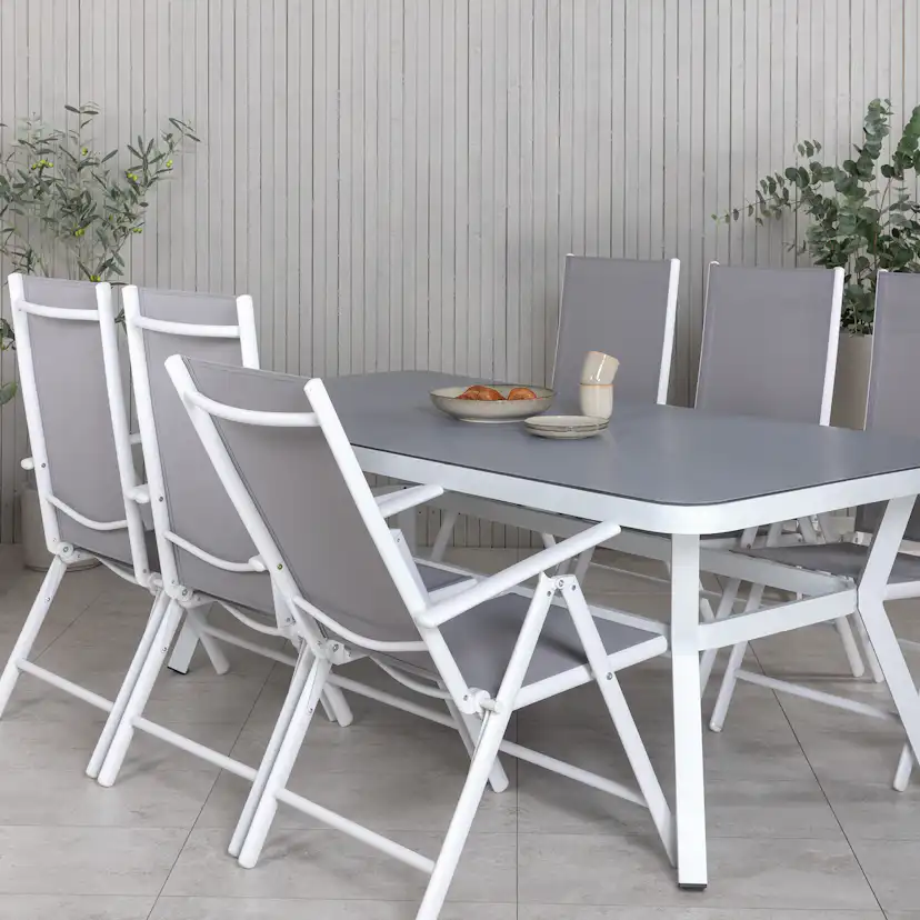 Spisegruppe Venture Home Virya 160x90 med 6 Break Spisestoler