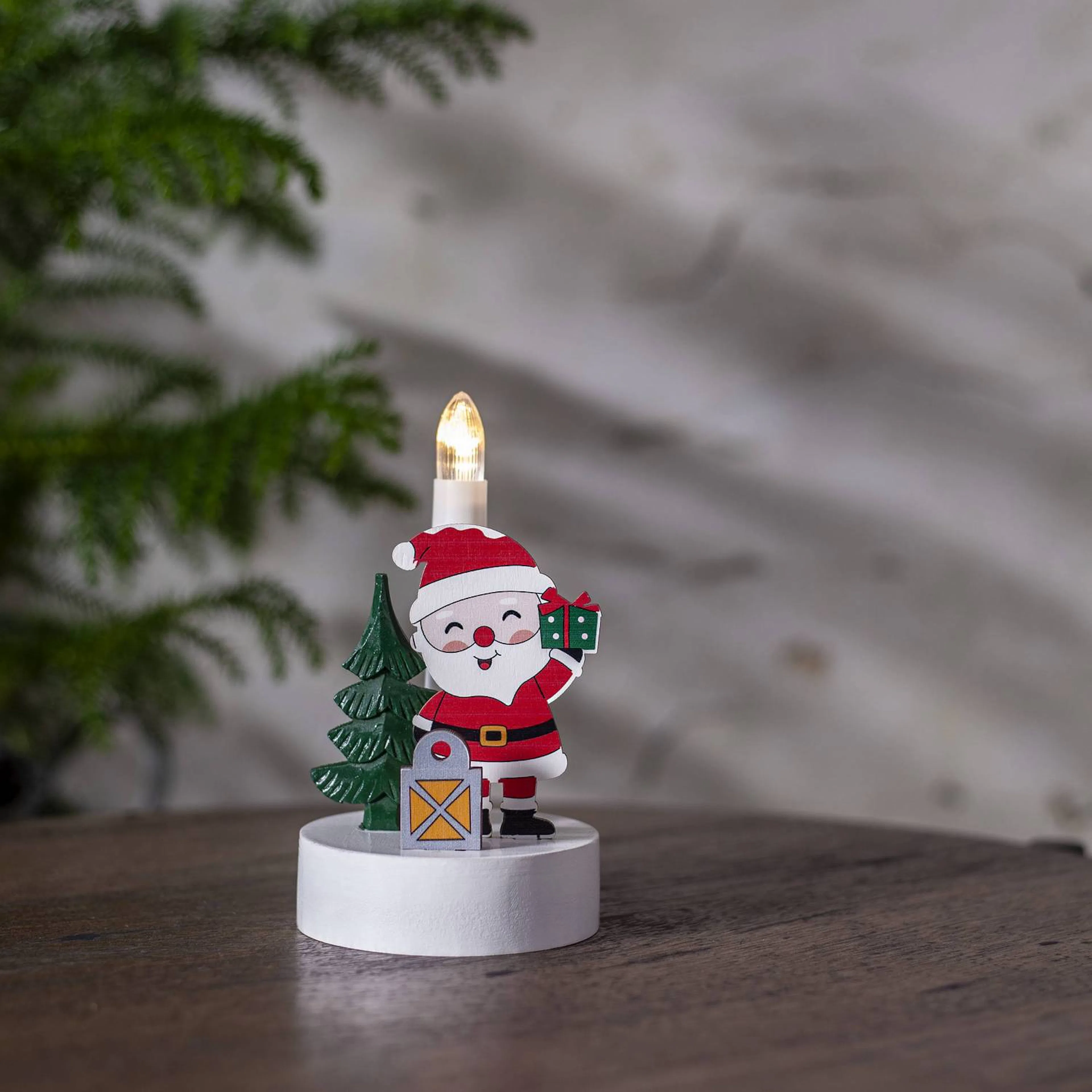 Adventstake Star Trading Billy 1 Lys Nisse