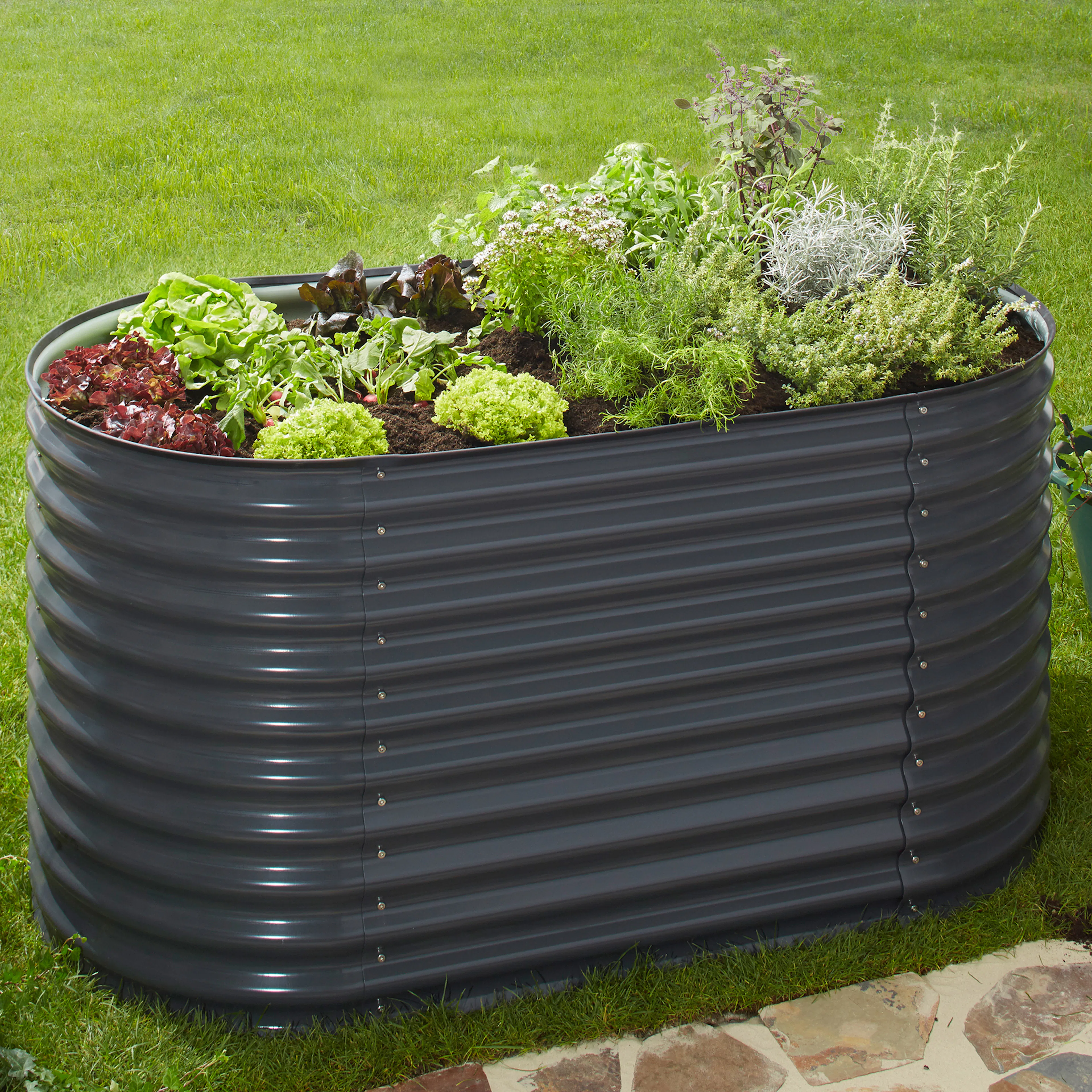 Plantekasse Metalcraft Galvanisert Stål 160 cm