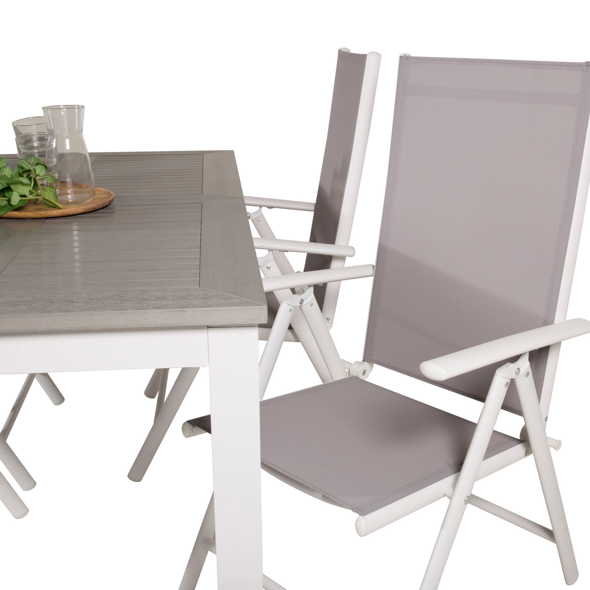 Spisegruppe Venture Home Aleyna 152/210 med 4 Bront Stoler