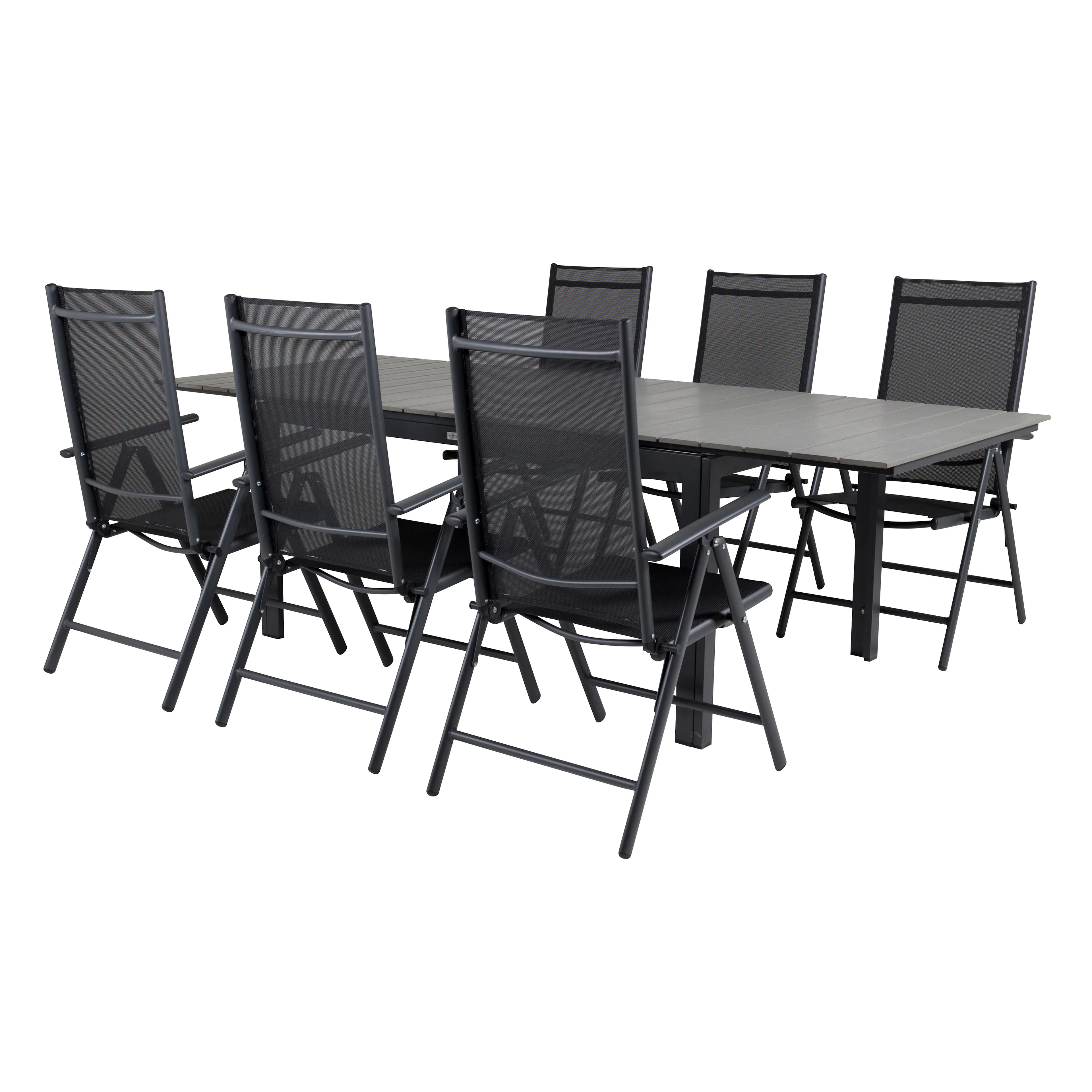 Spisegruppe Venture Home Lova 160/240 med 6 Bront Stoler