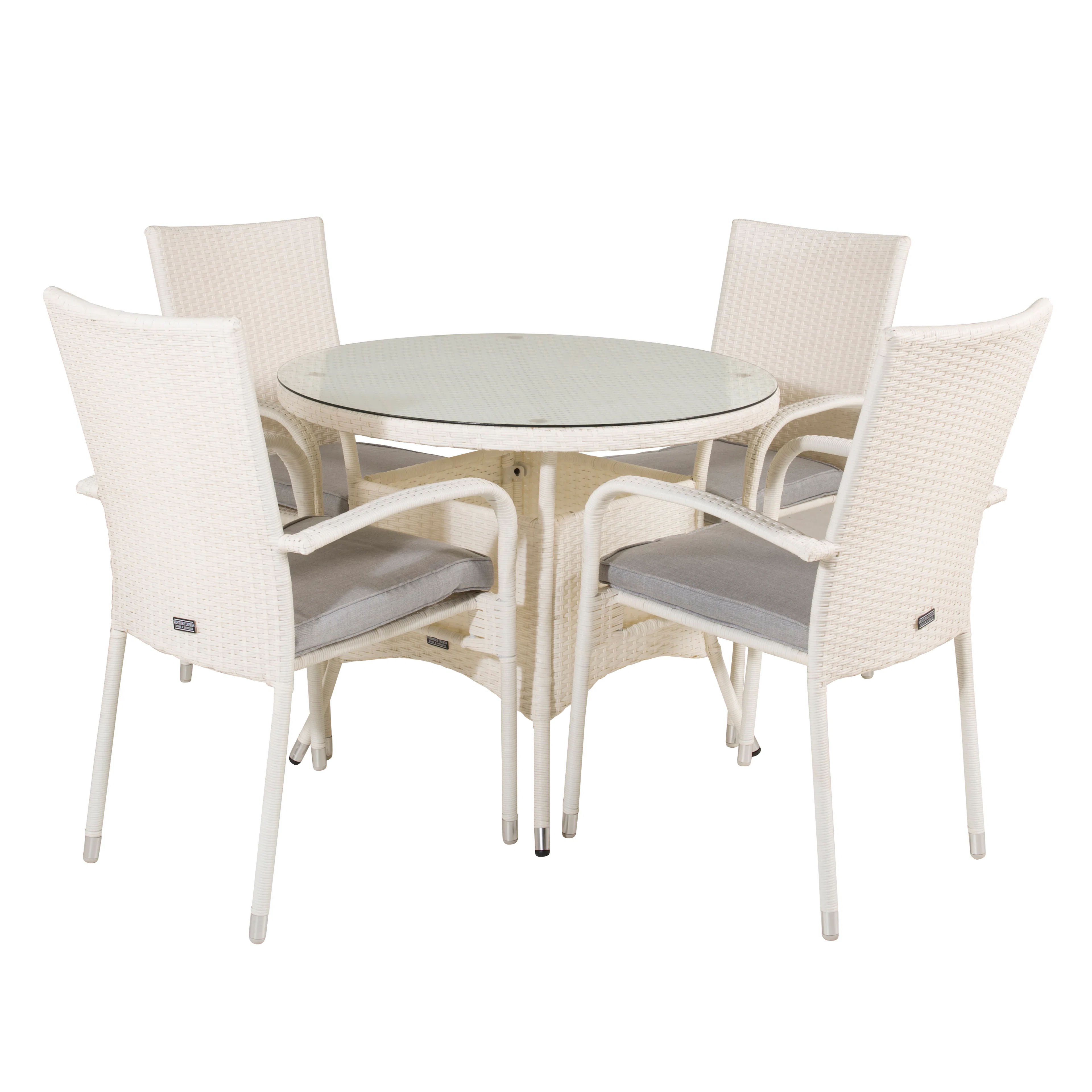 Spisegruppe Venture Home Virda Ø 90 med 4 Asta Stoler