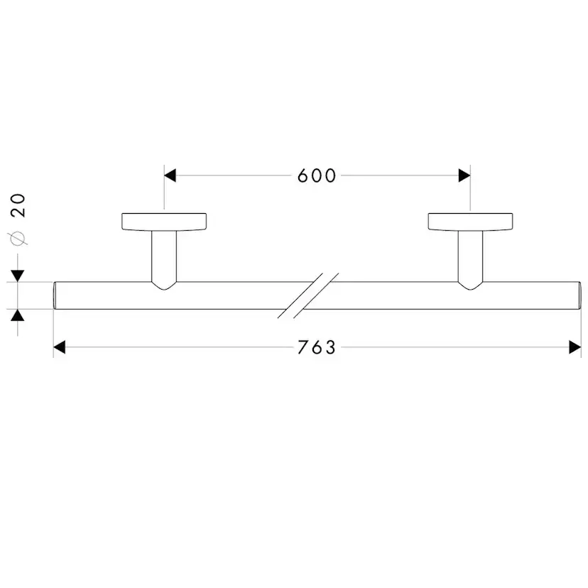 Håndkleholder Hansgrohe Logis 763 mm