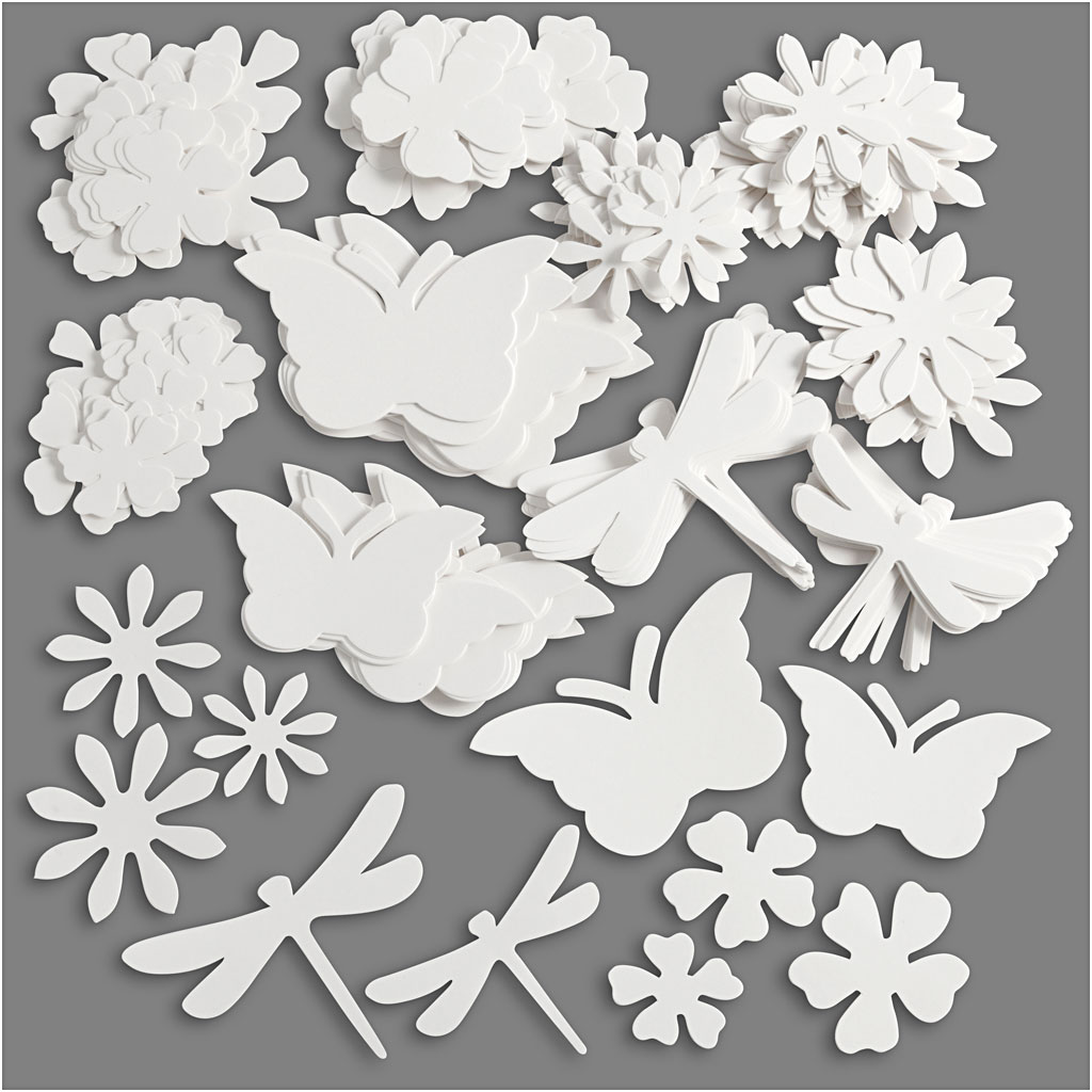 Sommerfigurer Creativ Company Hvit  4,5-12 cm 240 g 362 stk/1 Pk