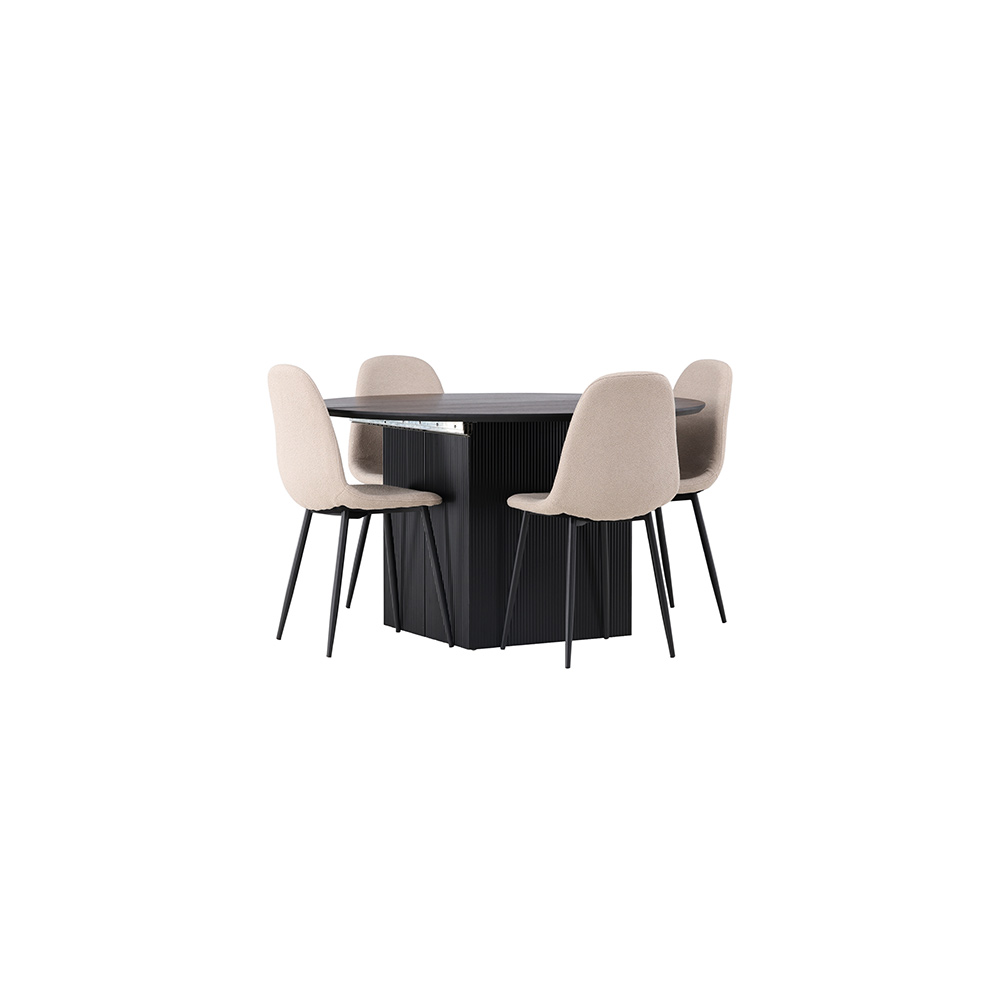 Spisegruppe Venture Home Matilda med 4 Polar Stoler