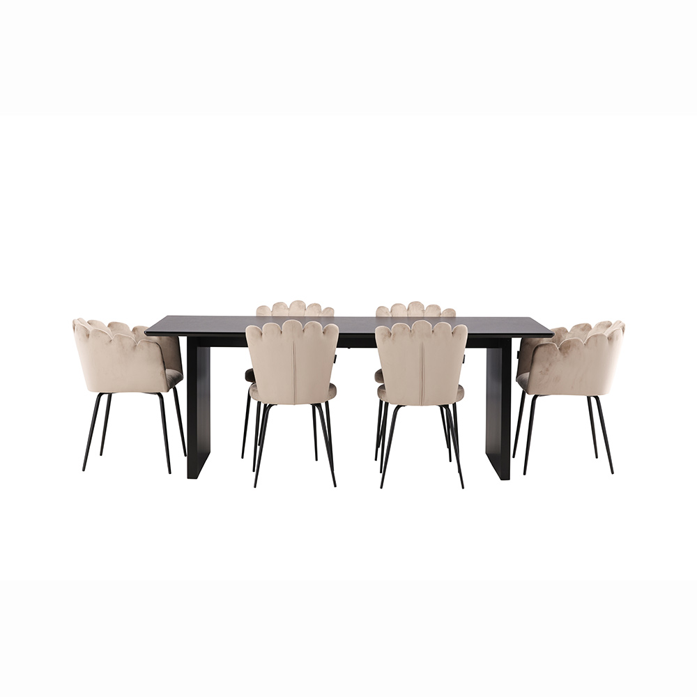Spisegruppe Venture Home Vail med 4 Limhamn Light Stoler