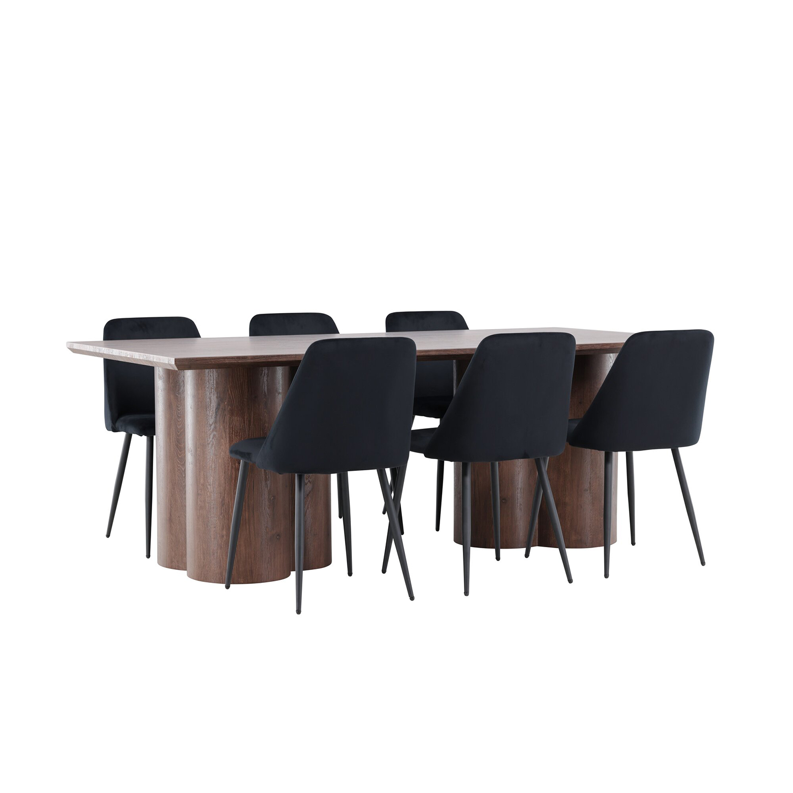 Spisegruppe Venture Home Olivia 210 med 6 stk Night Stoler
