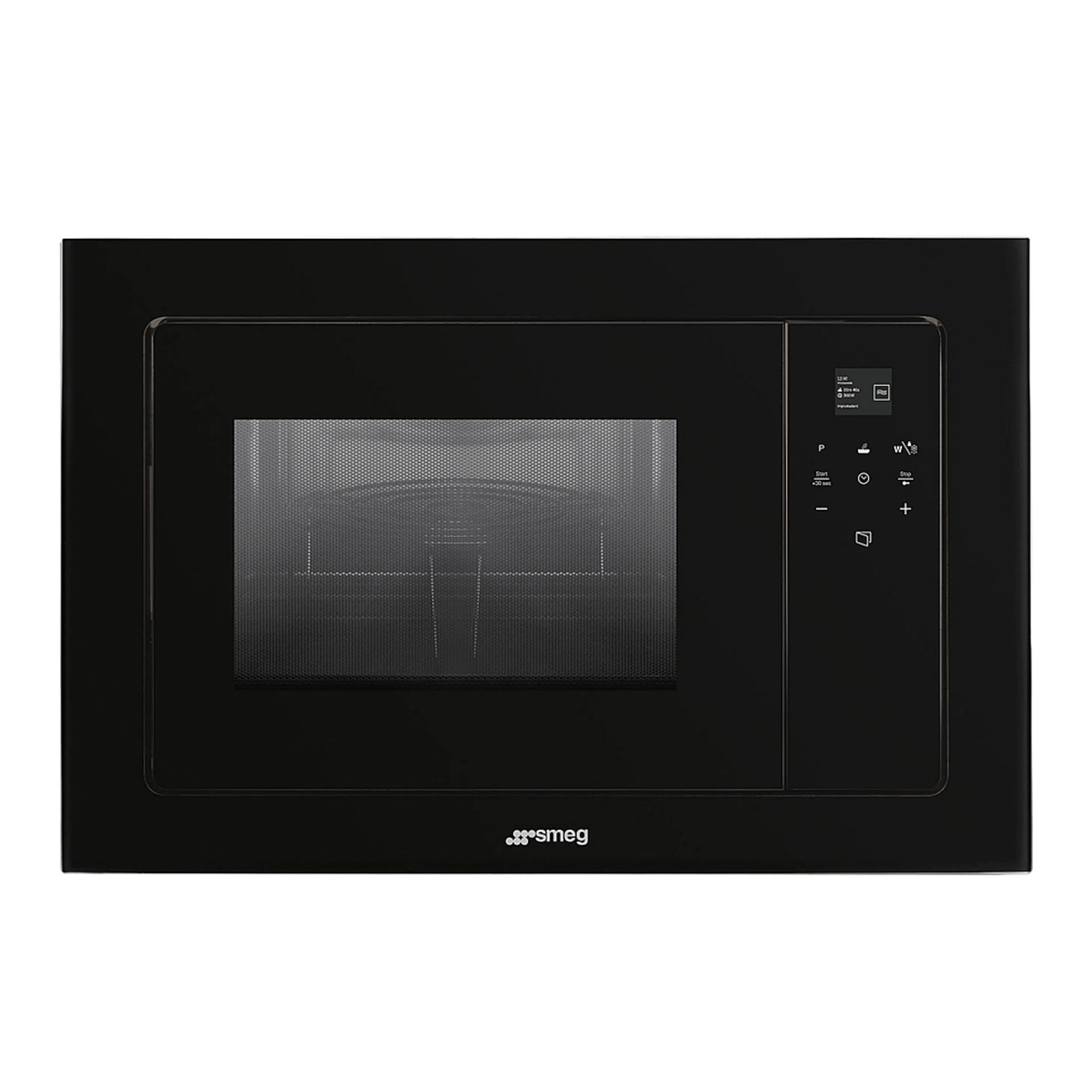 Mikrobølgeovn Smeg FMI120B3 Sort med Grill og Thermoventilasjon