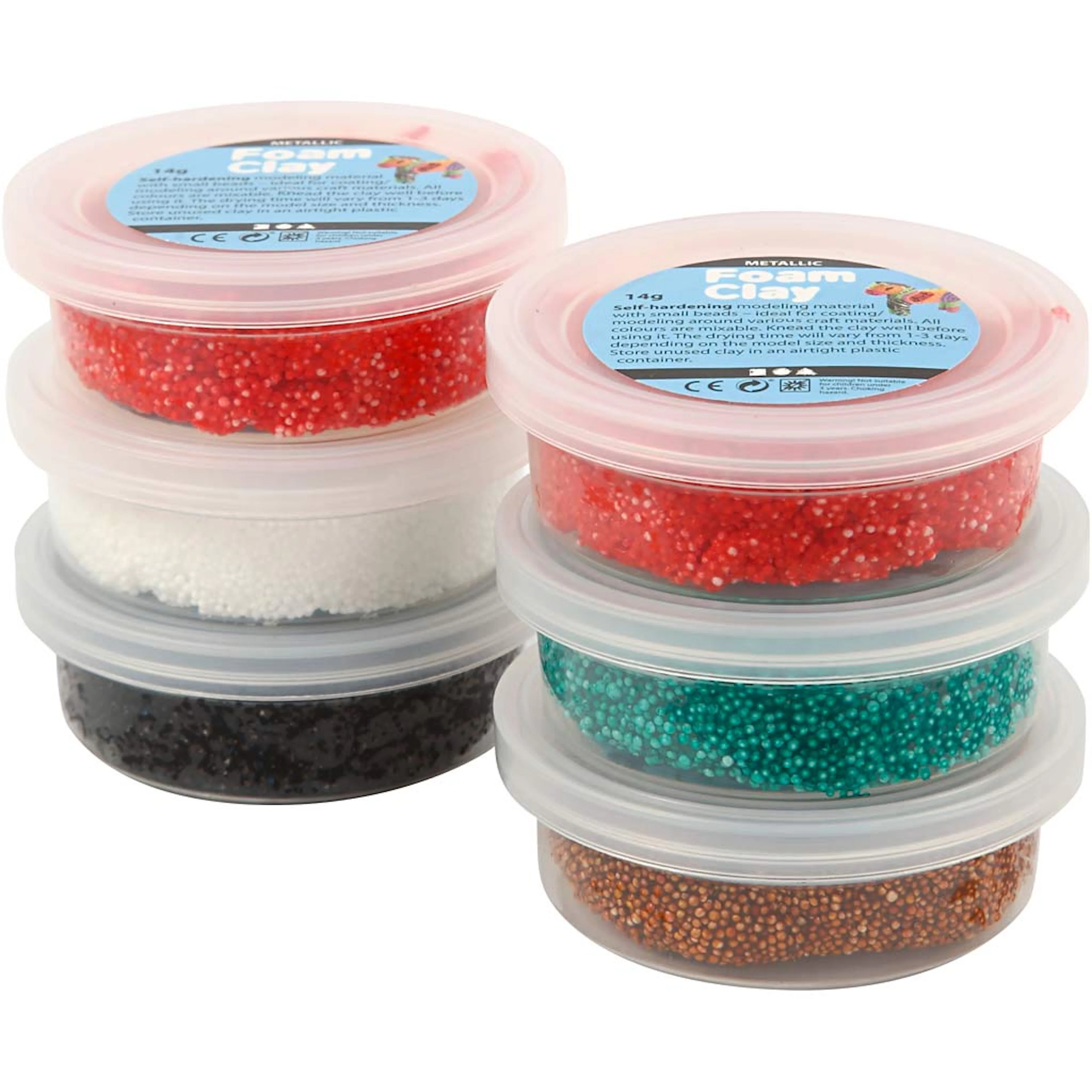 Foam Clay Creativ Company Ass Farger 6x14 g/1 Pk