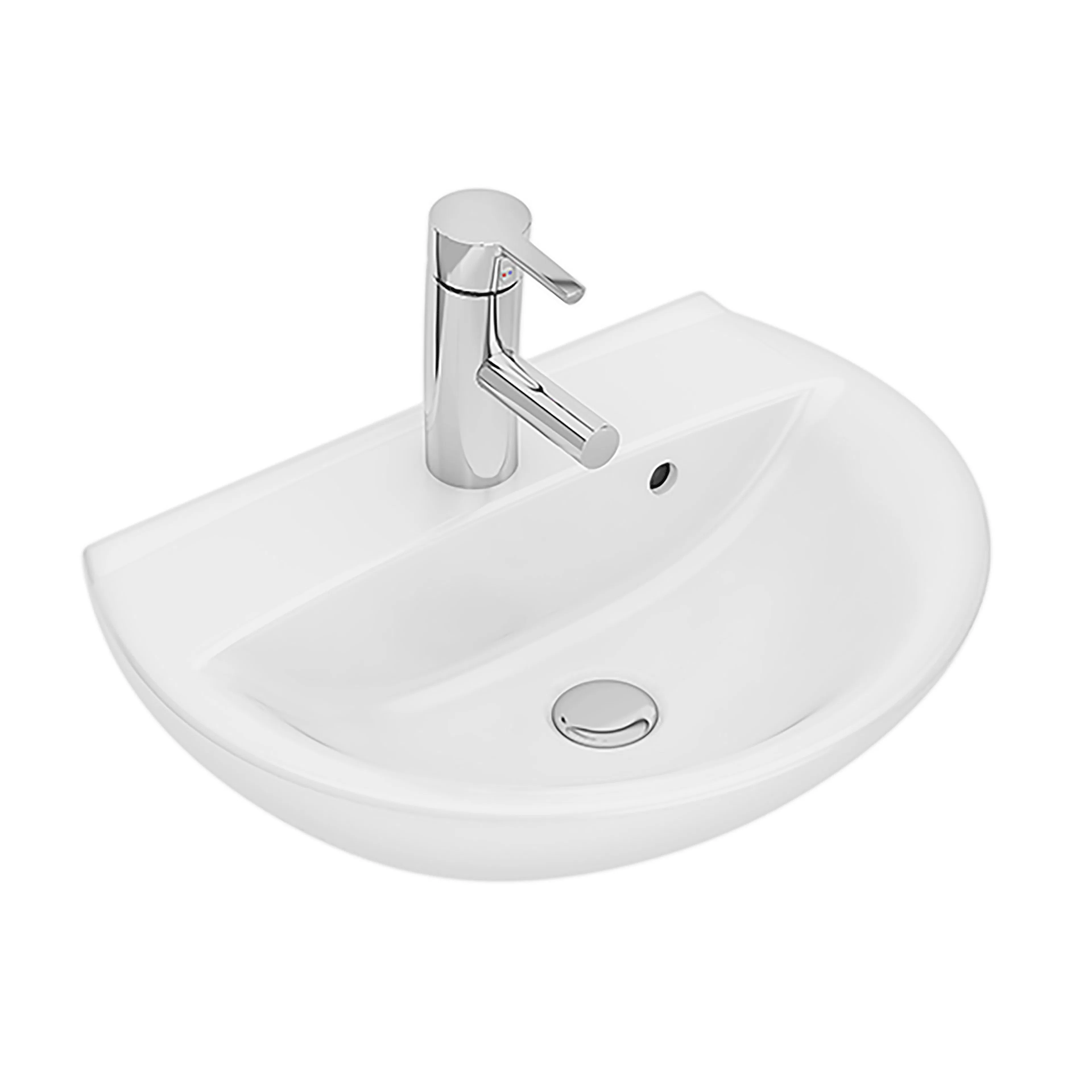 Ifö Spira Tvättställ Bult 50 cm, runt Med Kranhål