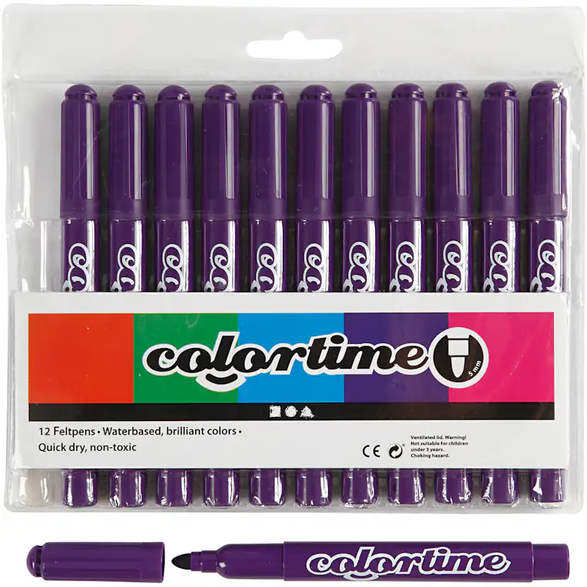 Tusjpenner Creativ Company Colortime Strek 5 mm 1 Pk