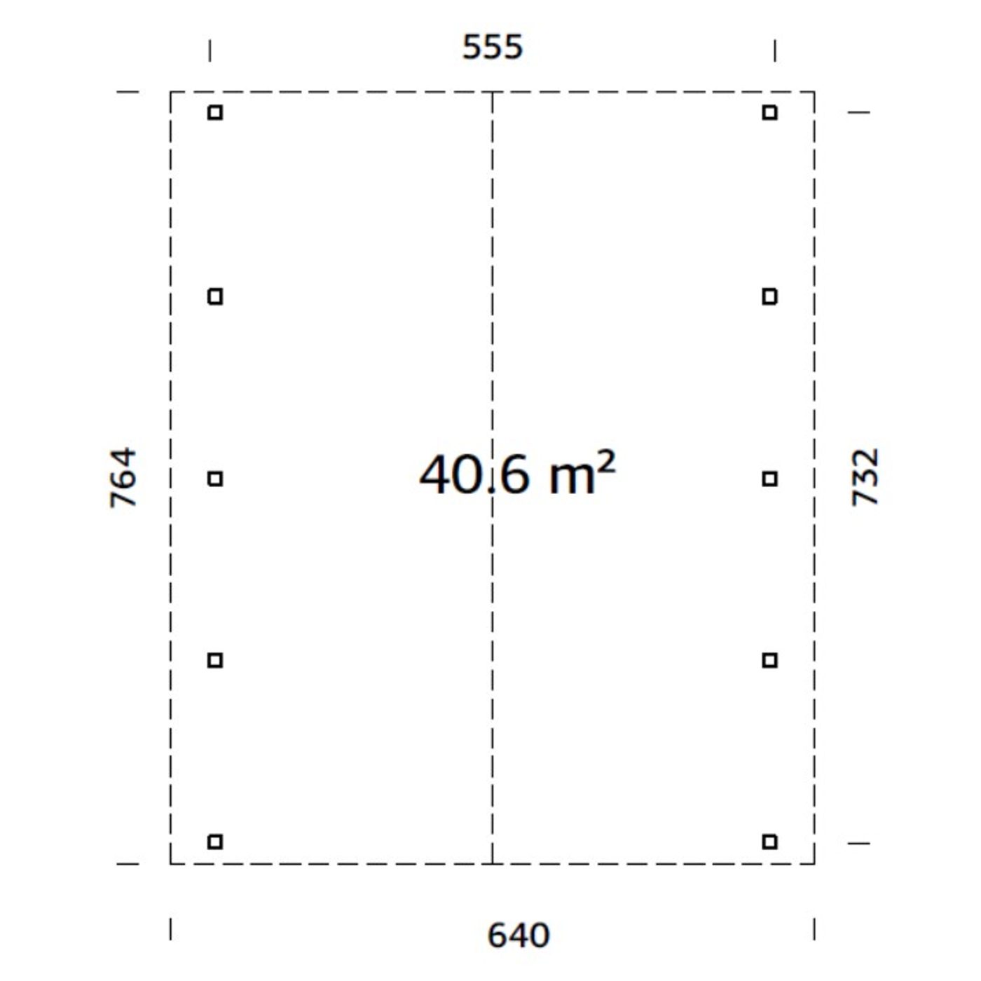Carport Palmako Robert 40,6