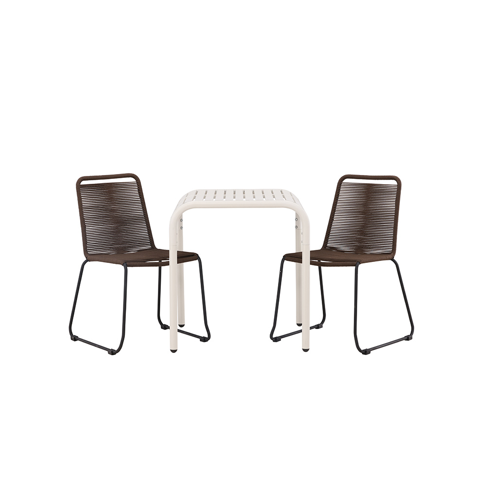 Cafégruppe Venture Home Borneo Bord med 2 Lindos Stoler