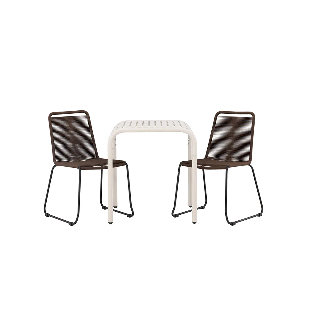 Cafégruppe Venture Home Borneo Bord med 2 Lindos Stoler