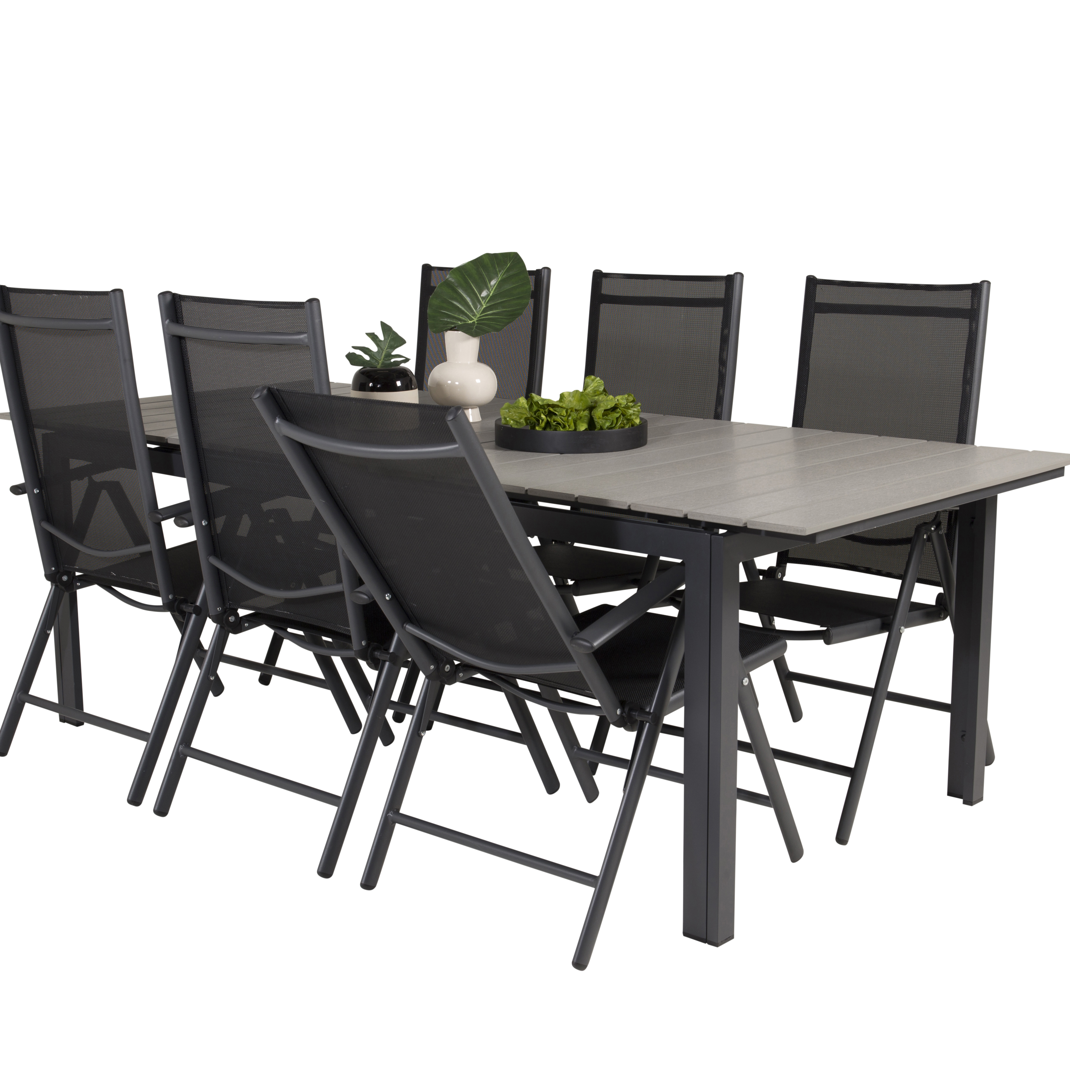 Spisegruppe Venture Home Lova 224/324 med 6 Bront Stoler