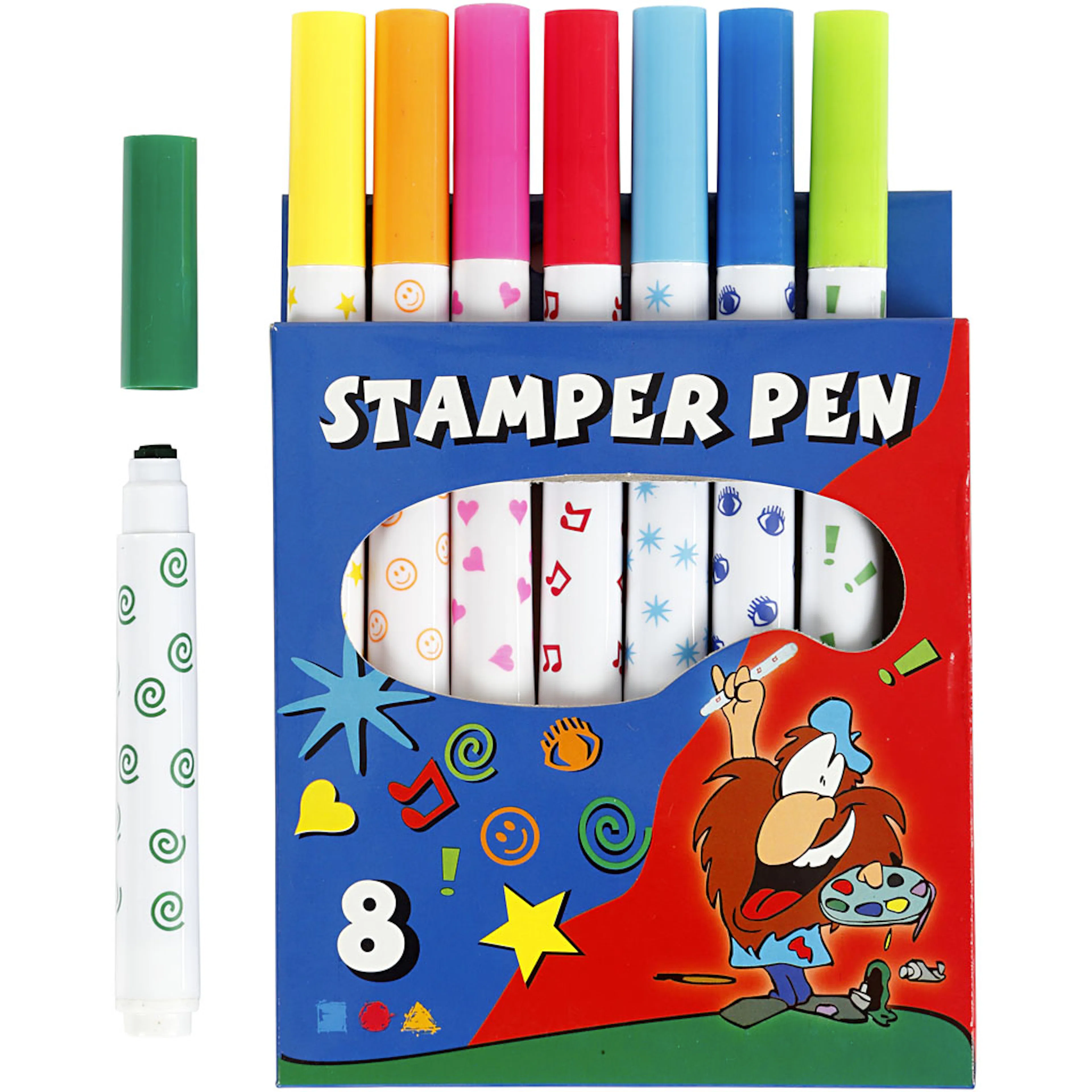 Stempeltusj Creativ Company Ass Farger 8 Stk/1 Pk