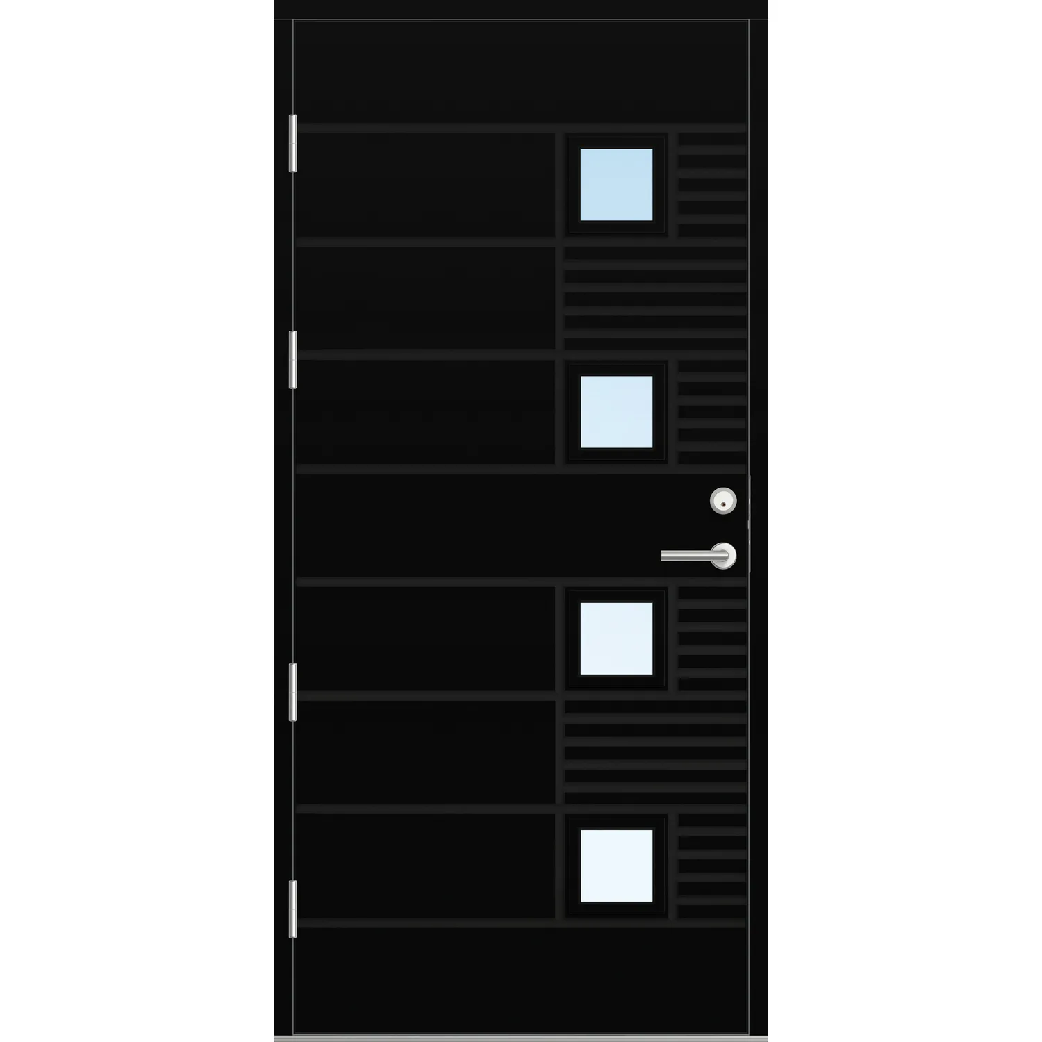 DØR YD FJELL 14 10X21V SORT BxH: 100x210 cm, Venstre, NCS S-9000-N, Sort