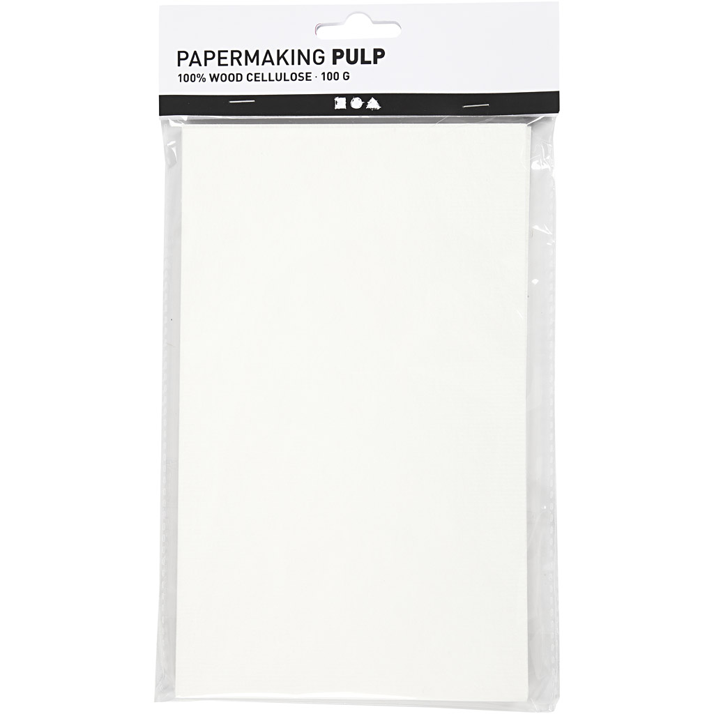 Papirpulp Creativ Company Råhvit 20x12 cm 100 g/1 Pk