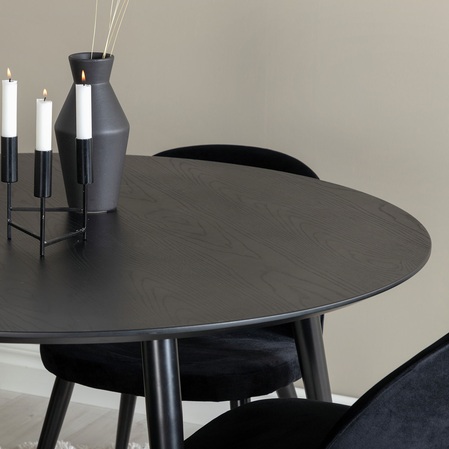 Spisegruppe Venture Home Dipp med 4 Velvet Stoler Rundt