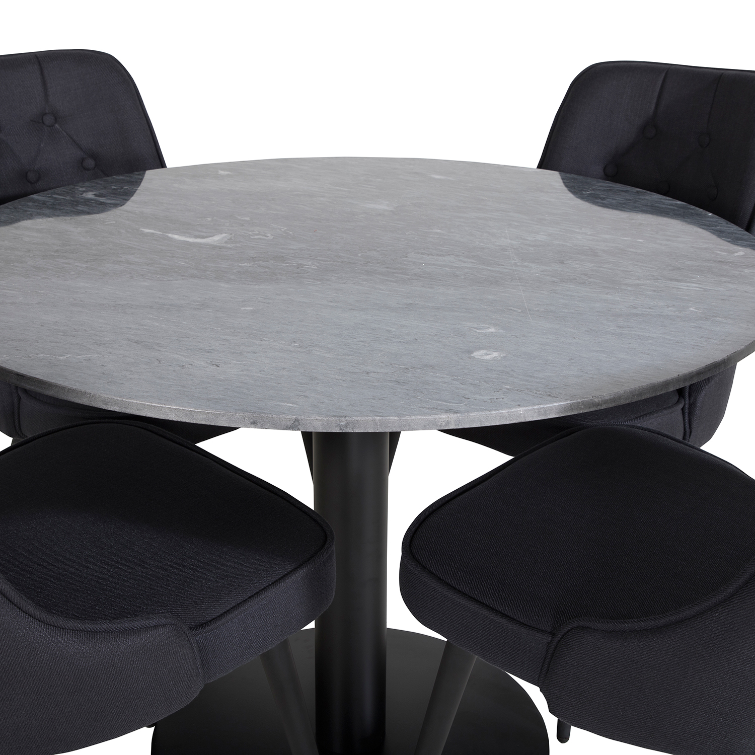 Spisegruppe Venture Home Estelle med 4 Vera Stoler Polyester