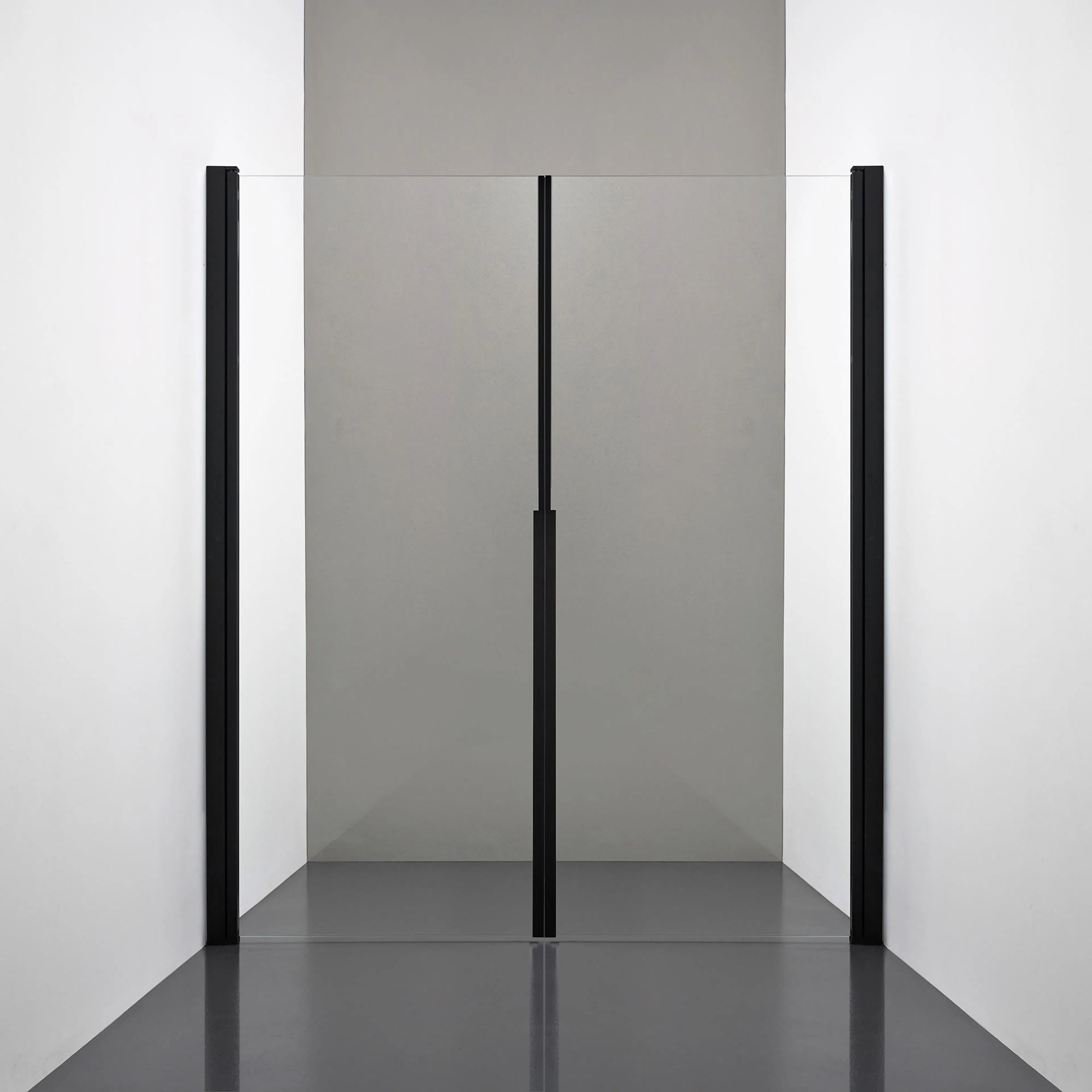 Duschnisch Rooh R3 Dörr+Dörr 900x800, Klarglas, Mattsvart