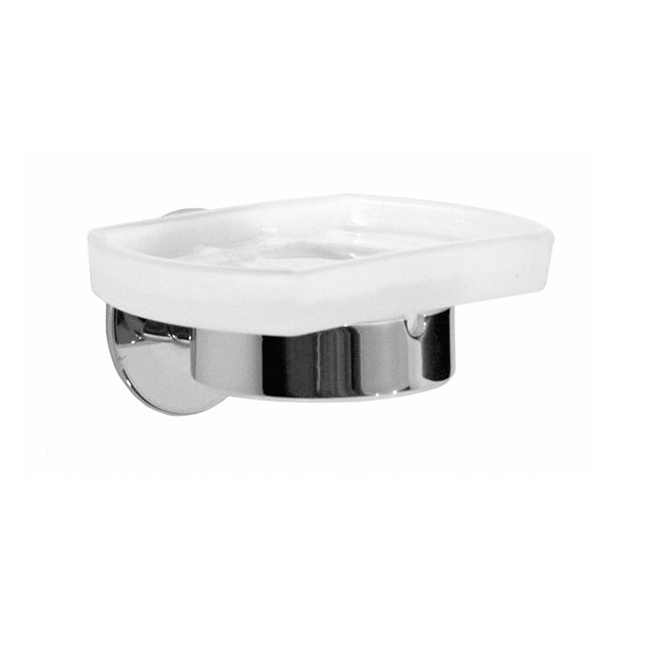 Såpekopp Smedbo YK342 Krom/Frostet Glass