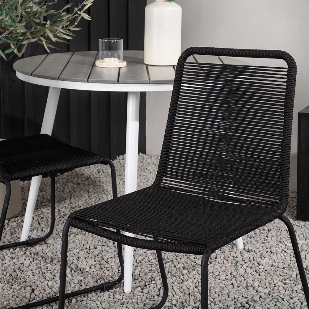 Cafégruppe Venture Home Break Ø90 cm med 2 Lindos Stoler