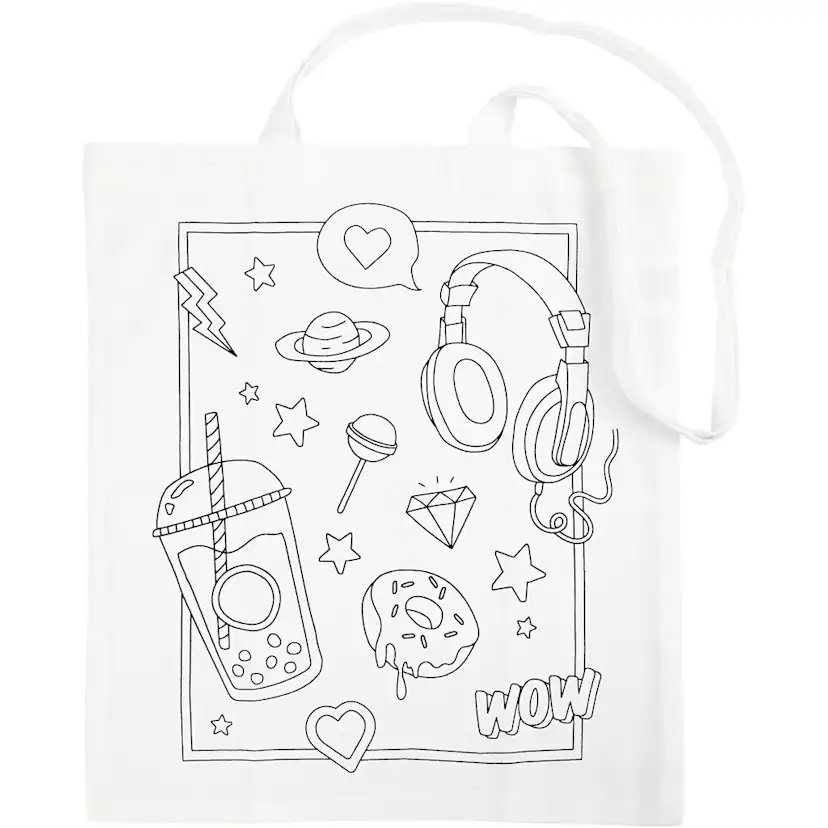 Mulepose Creativ Company Hvit 38x42 cm 130 g 1 stk/1 stk