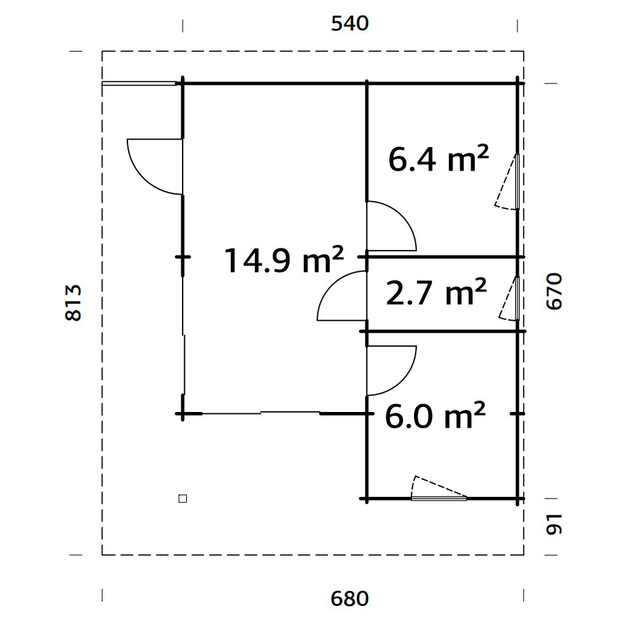 Gjestehytte Palmako Cecilia 30,0 M2